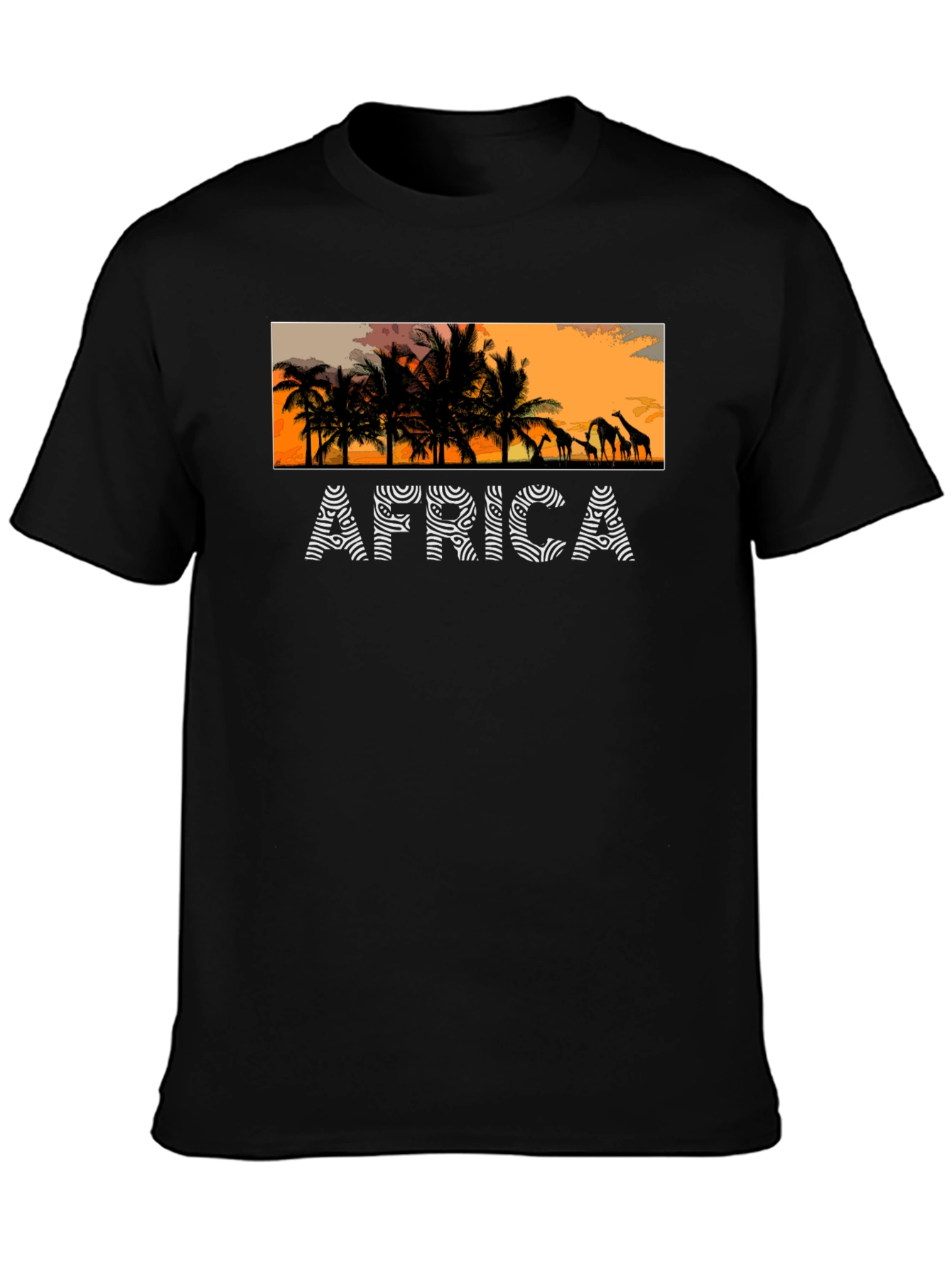 Africa Sunset Graphic Tee - Trendy & Stylish