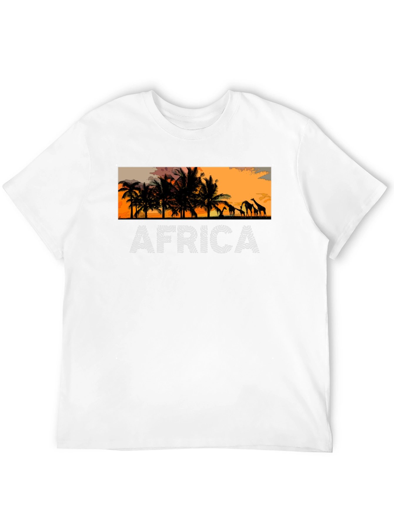 Africa Sunset Graphic Tee - Trendy & Stylish
