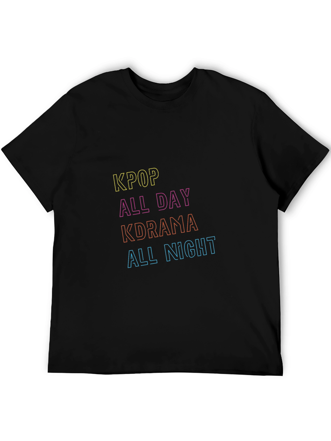 Kpop Kdrama All Day All Night Black Tee