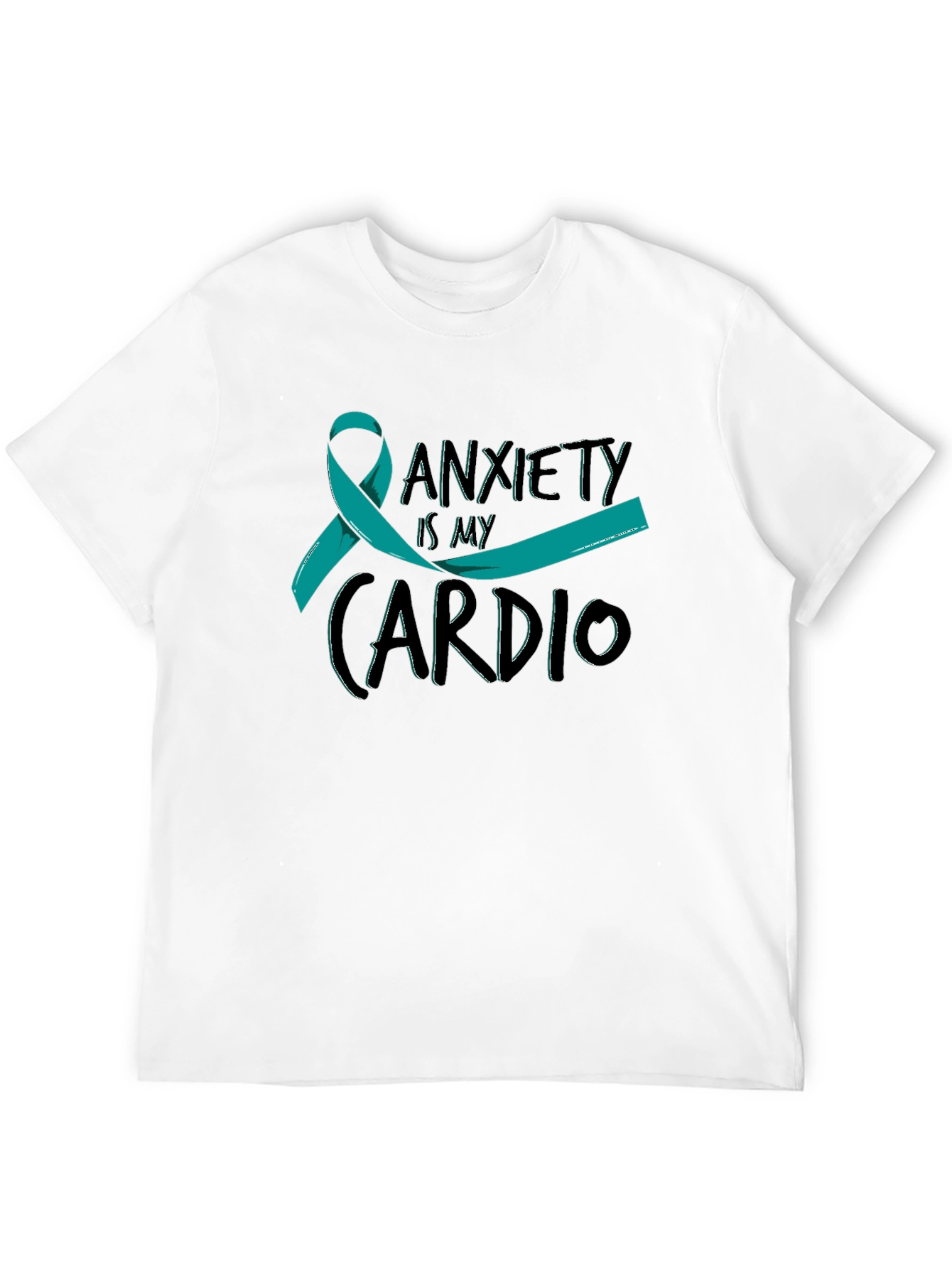 Anxiety Is My Cardio Black T-Shirt