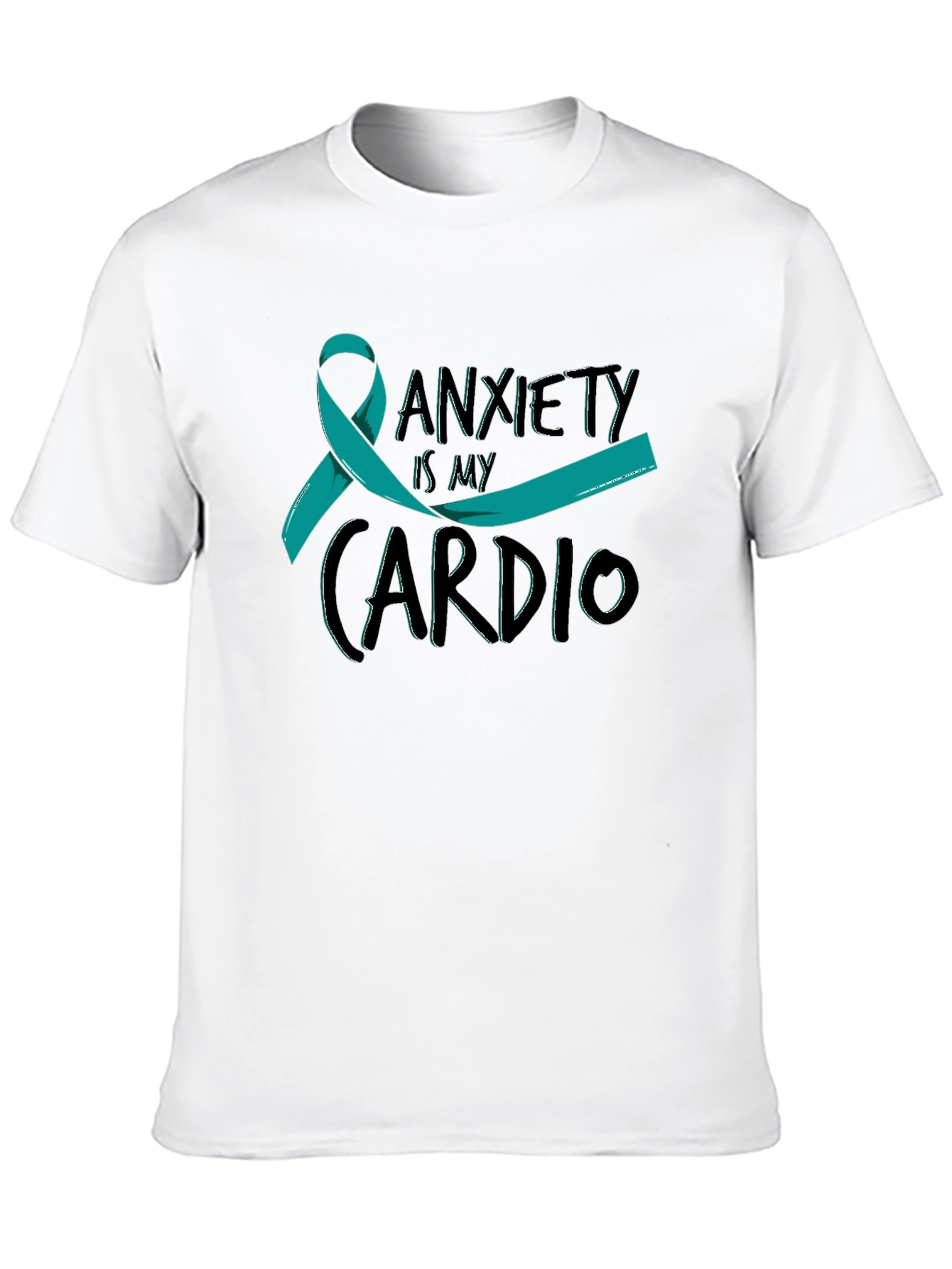 Anxiety Is My Cardio Black T-Shirt