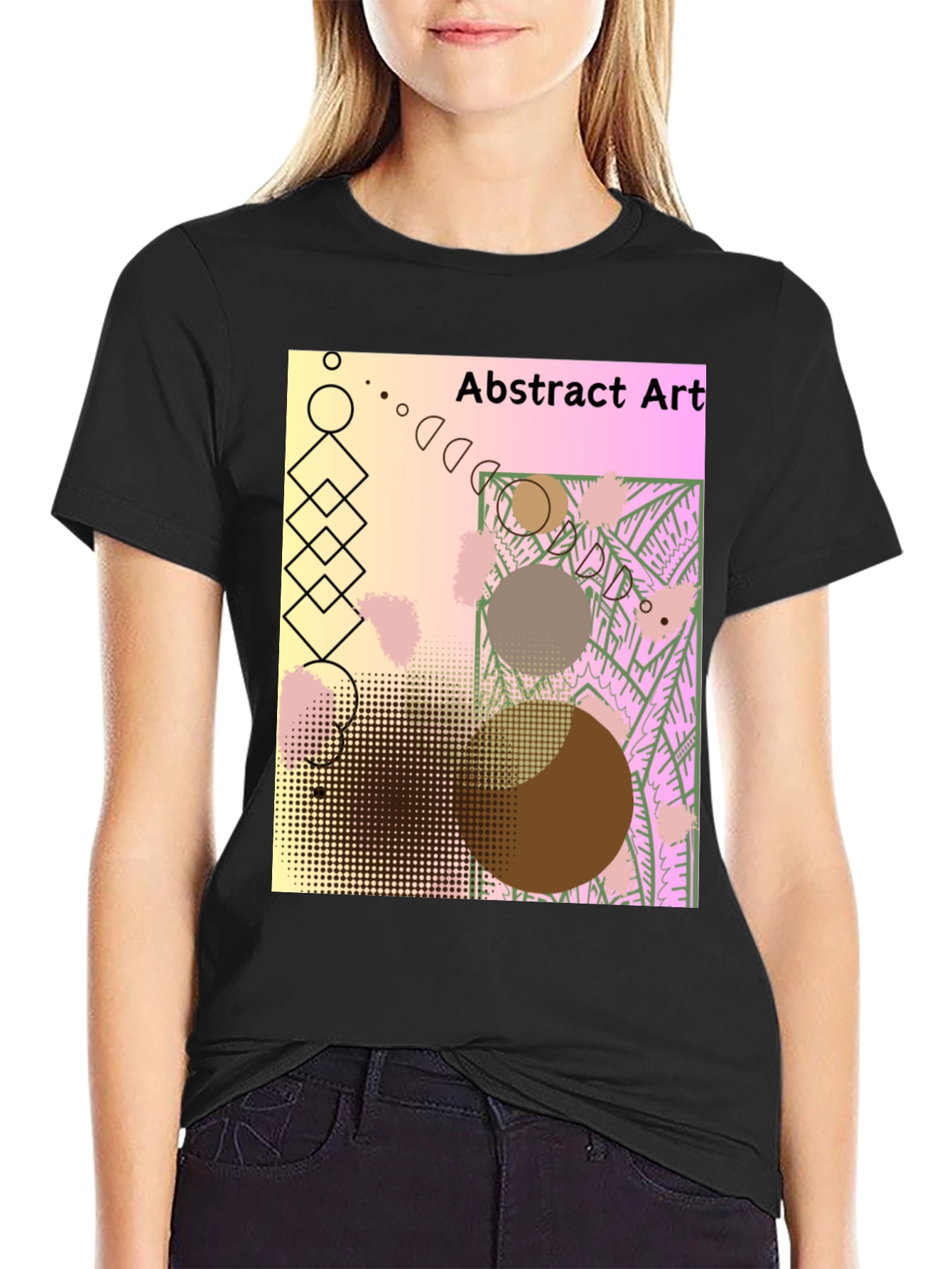 Abstract Art Graphic Tee - Unique Design
