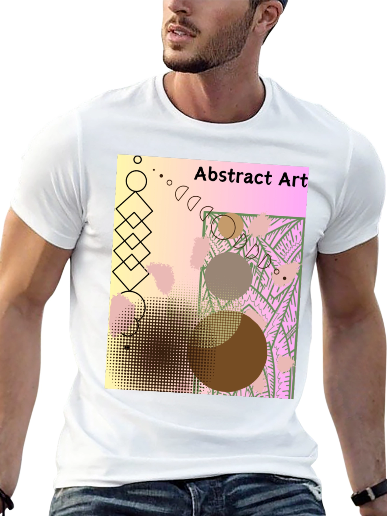 Abstract Art Graphic Tee - Unique Design
