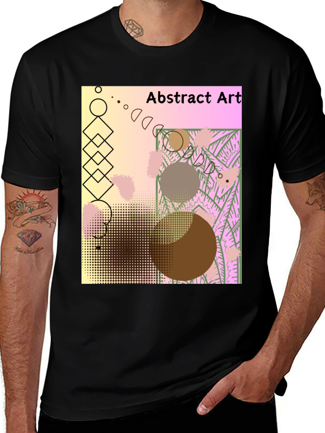 Abstract Art Graphic Tee - Unique Design