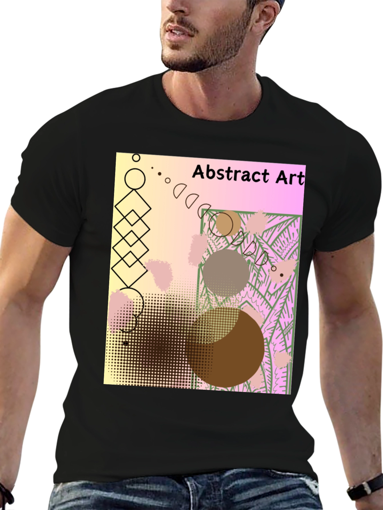 Abstract Art Graphic Tee - Unique Design