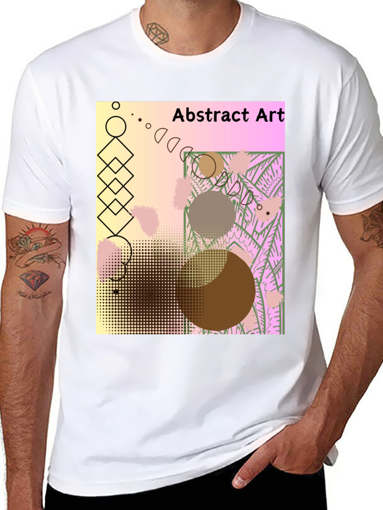 Abstract Art Graphic Tee - Unique Design