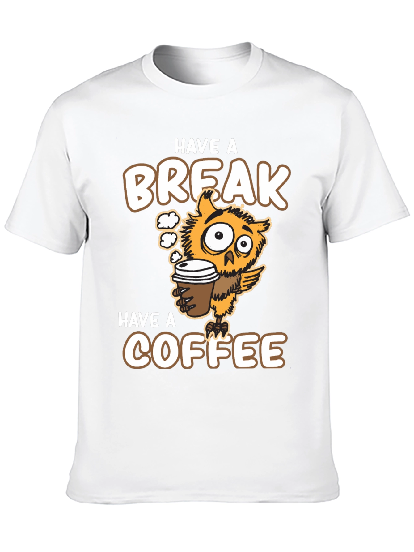 Have a Break Have a Coffee Owl Graphic Tee