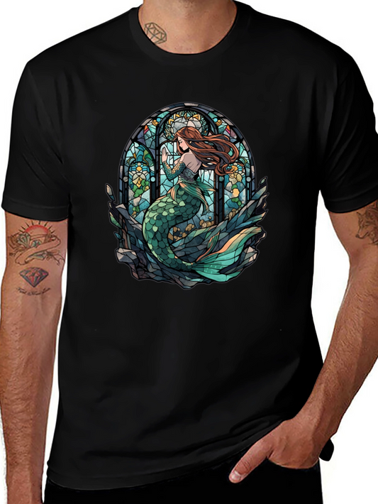 Mermaid Stained Glass T-Shirt