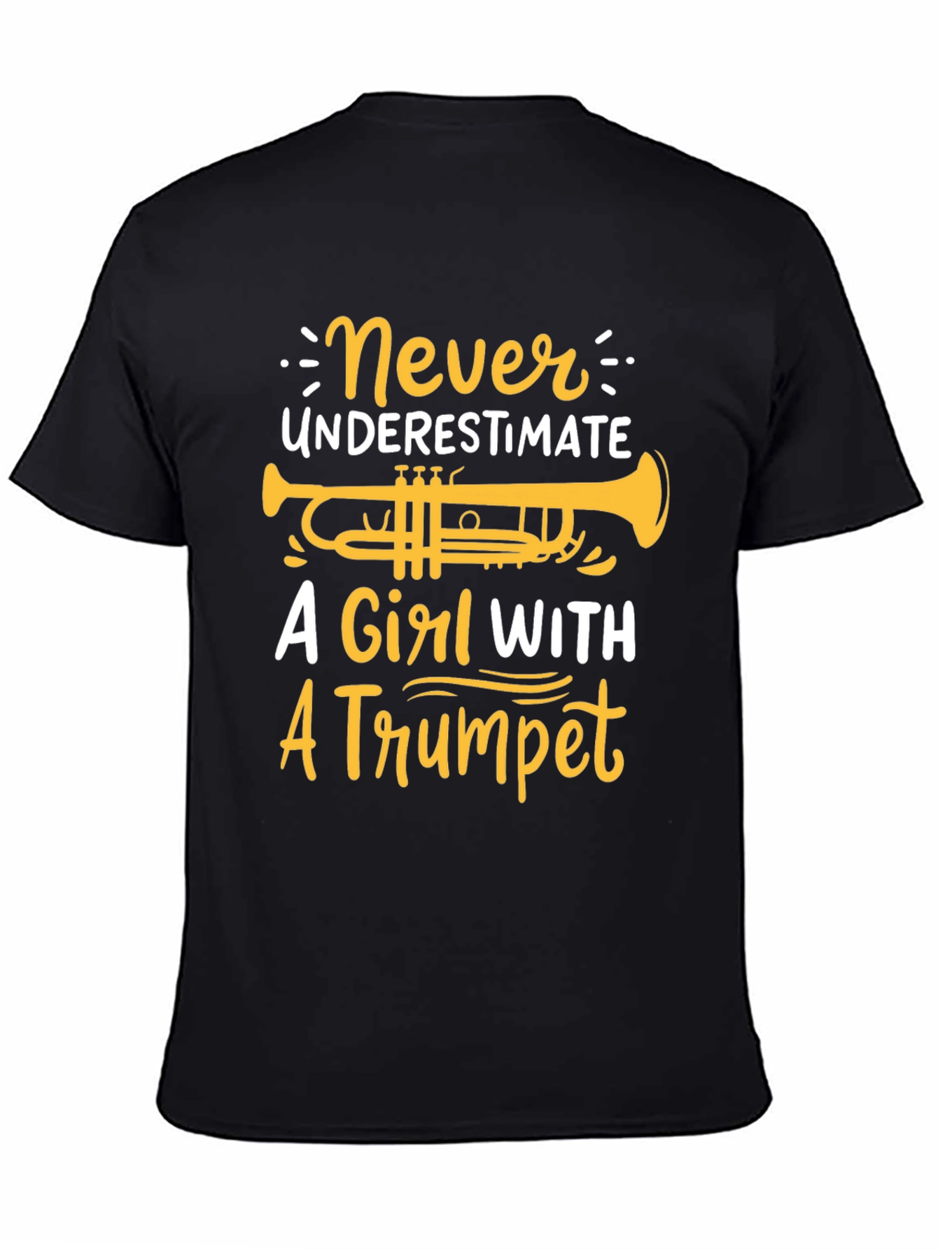 Never Underestimate Girl With Trumpet T-Shirt