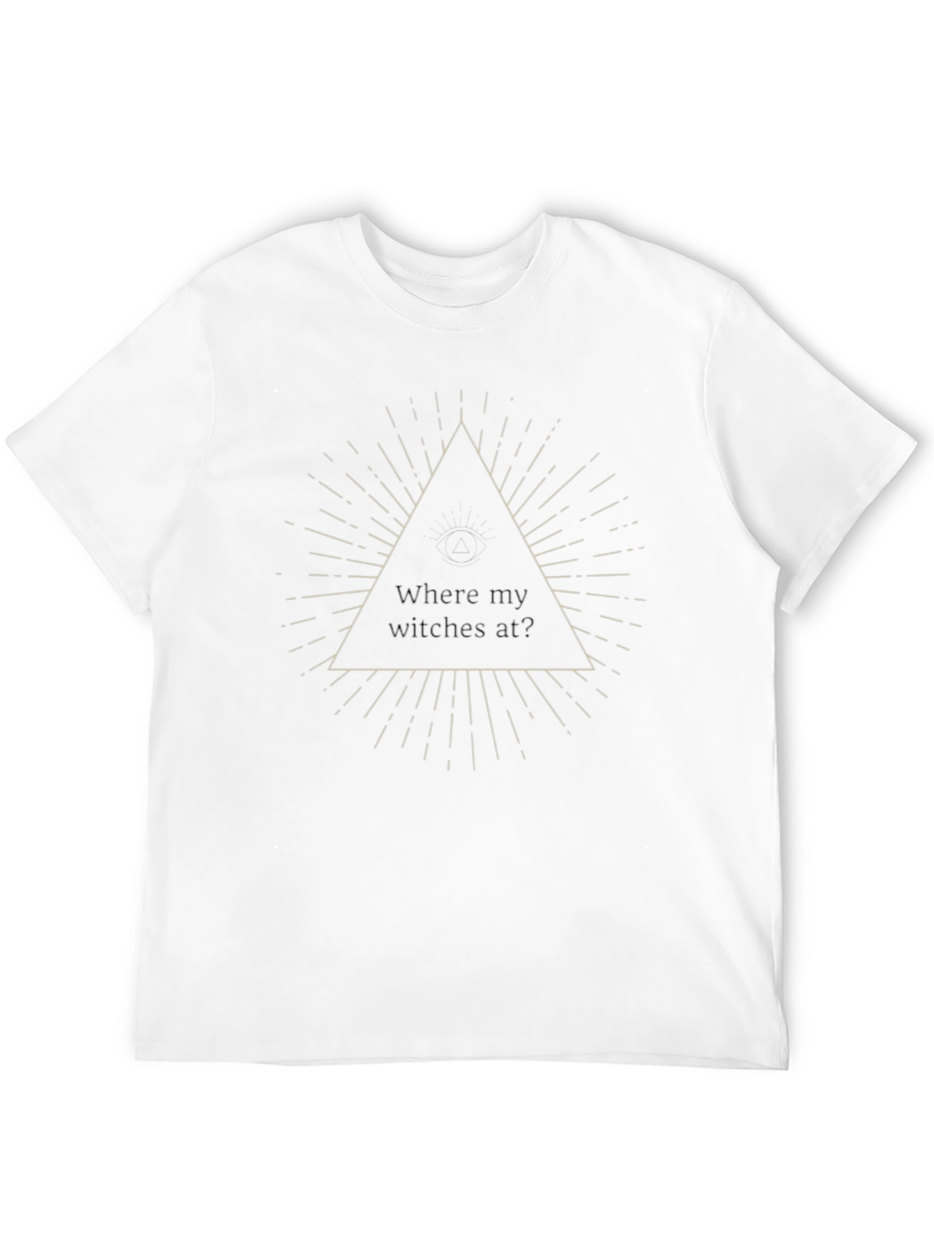 Mystic Triangle Graphic T-Shirt - Where my witches at?