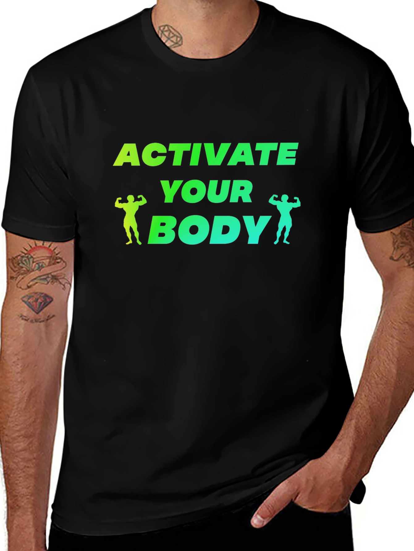 Activate Your Body Black T-Shirt