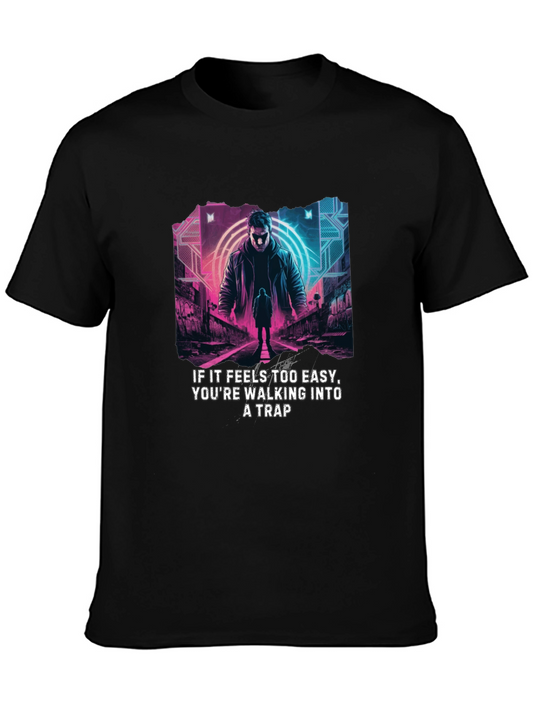 Cyberpunk Trap T-Shirt - Easy is a Trap