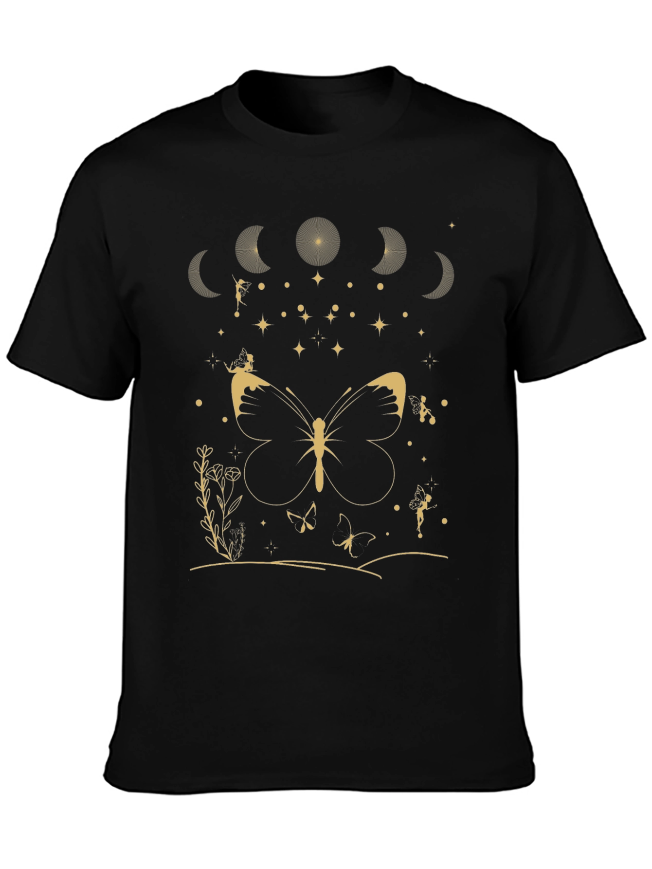 Butterfly Moon Phases Graphic Tee - Unisex