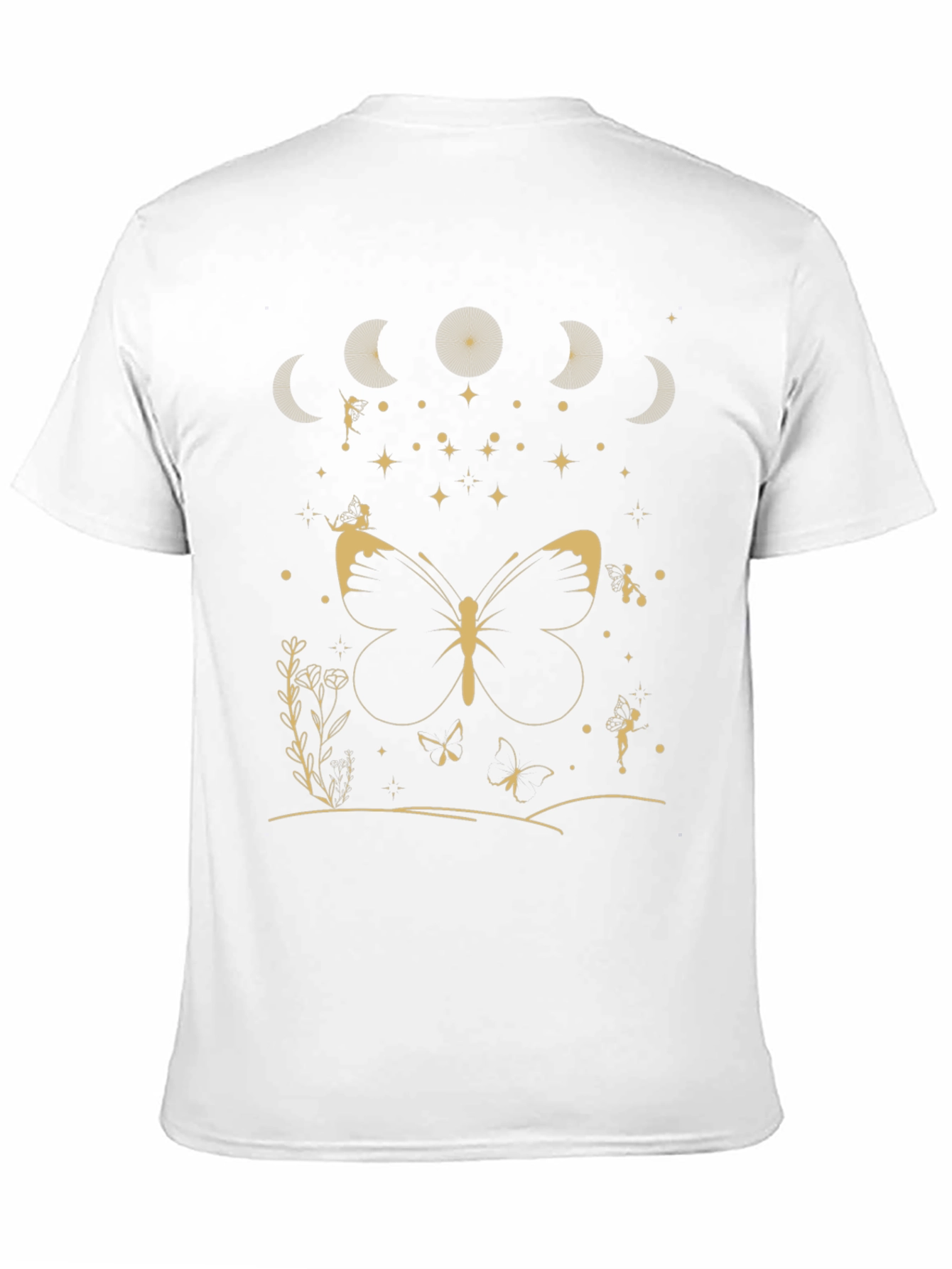 Butterfly Moon Phases Graphic Tee - Unisex