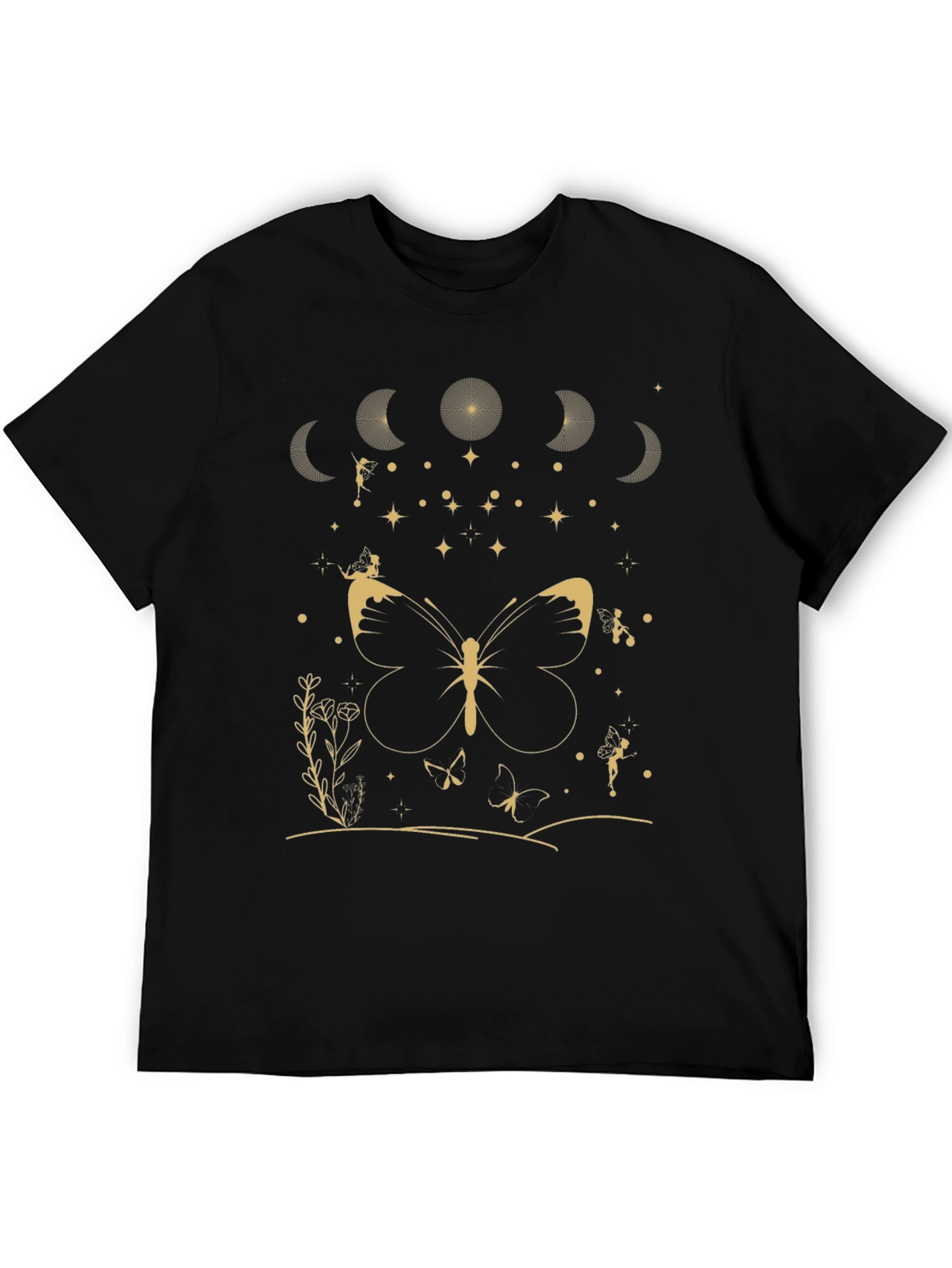 Butterfly Moon Phases Graphic Tee - Unisex