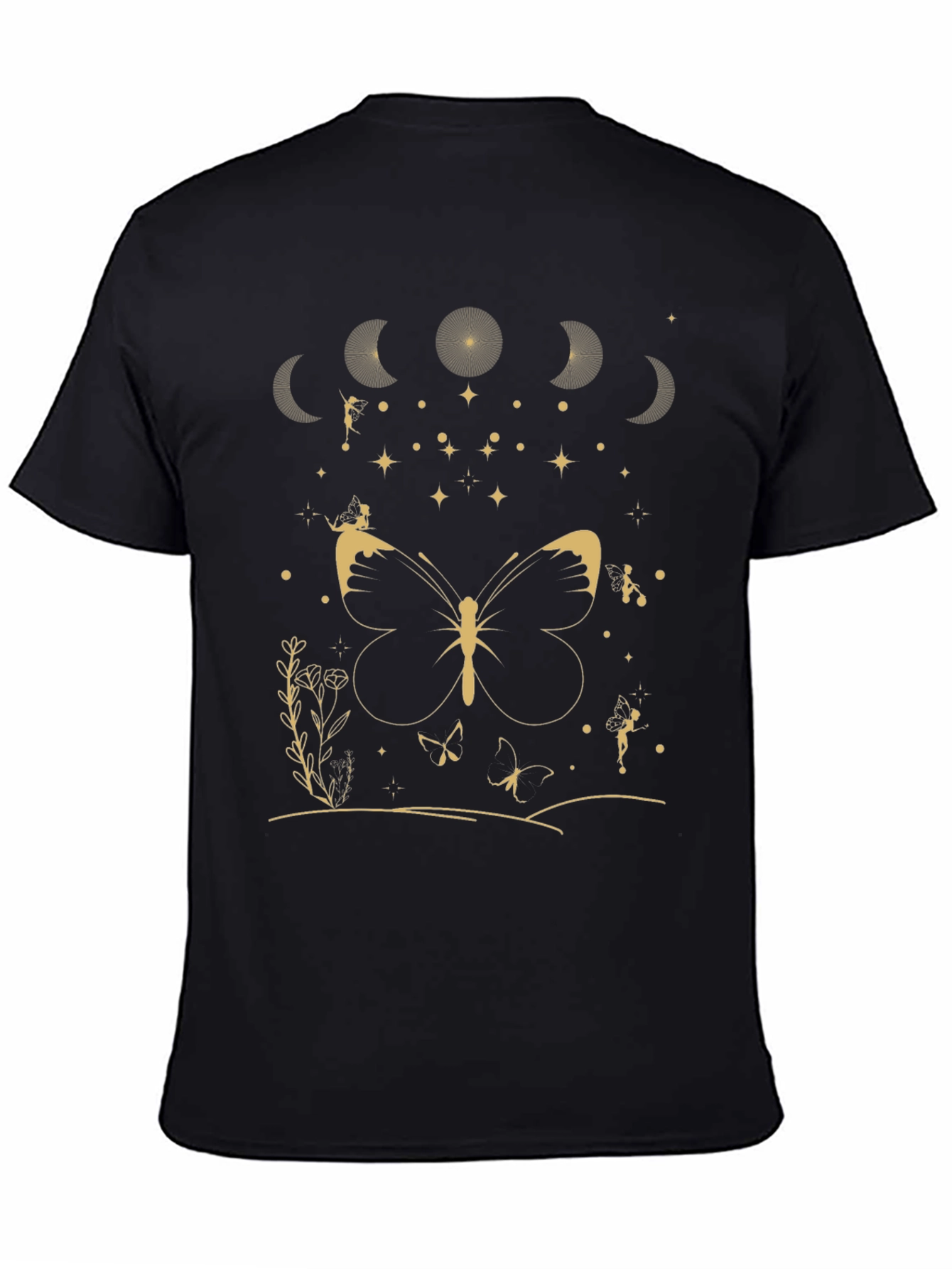 Butterfly Moon Phases Graphic Tee - Unisex