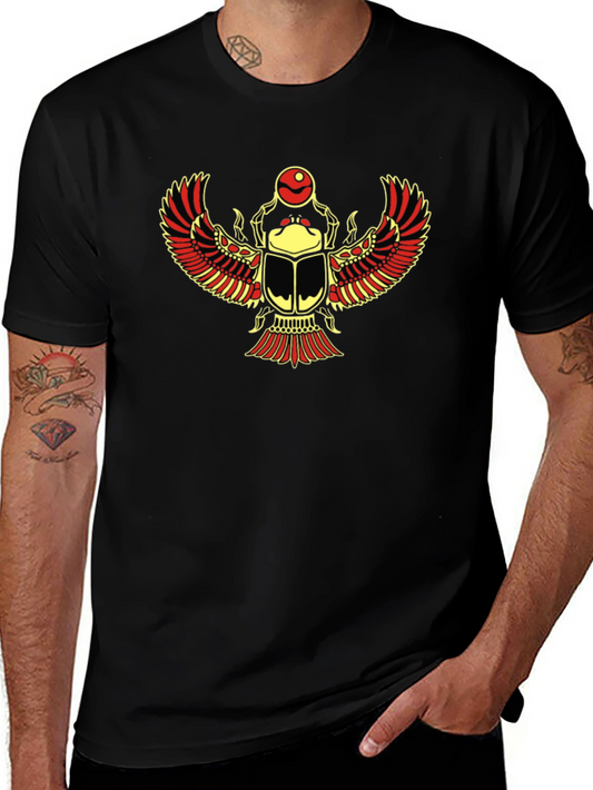 Egyptian Scarab Beetle Graphic T-Shirt