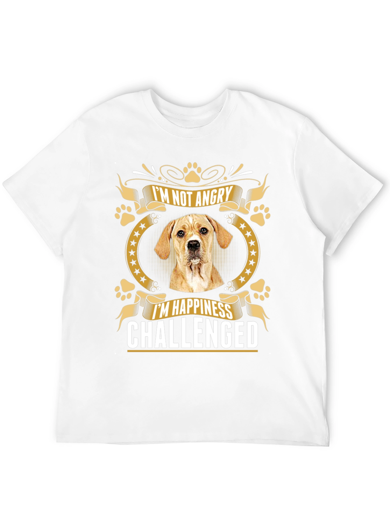 Dog Lover Funny T-Shirt - Happiness Challenged