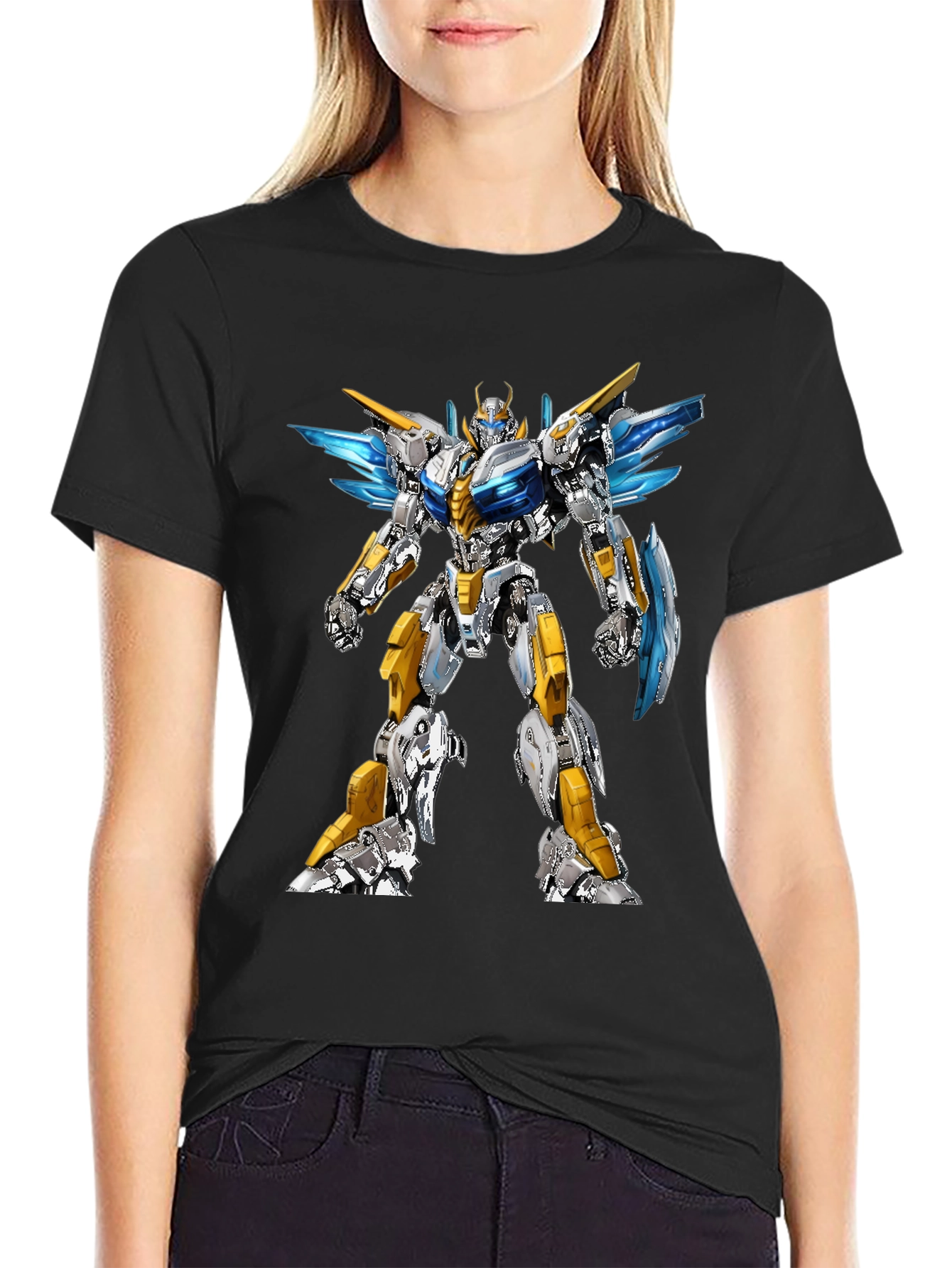 Robot Graphic Black T-Shirt