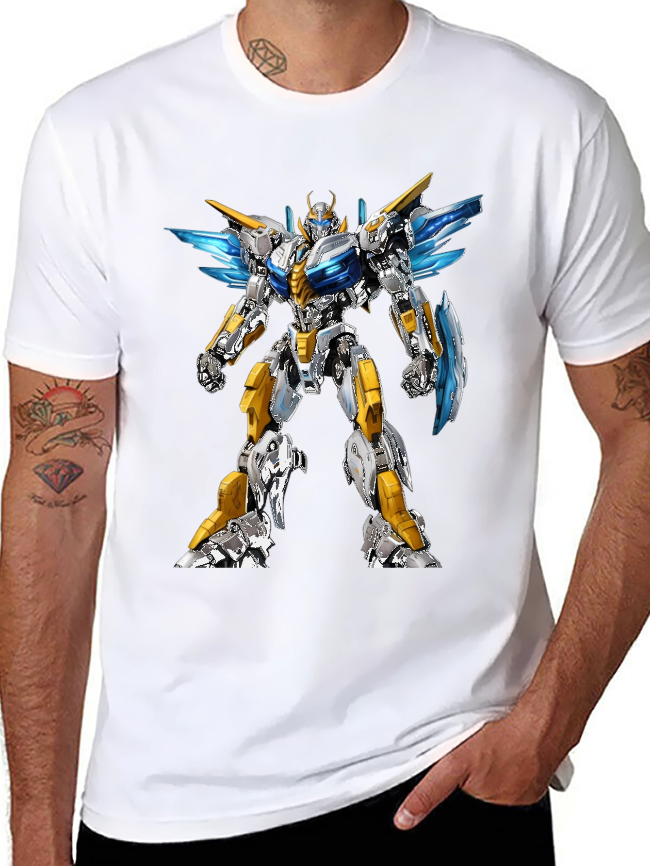 Robot Graphic Black T-Shirt