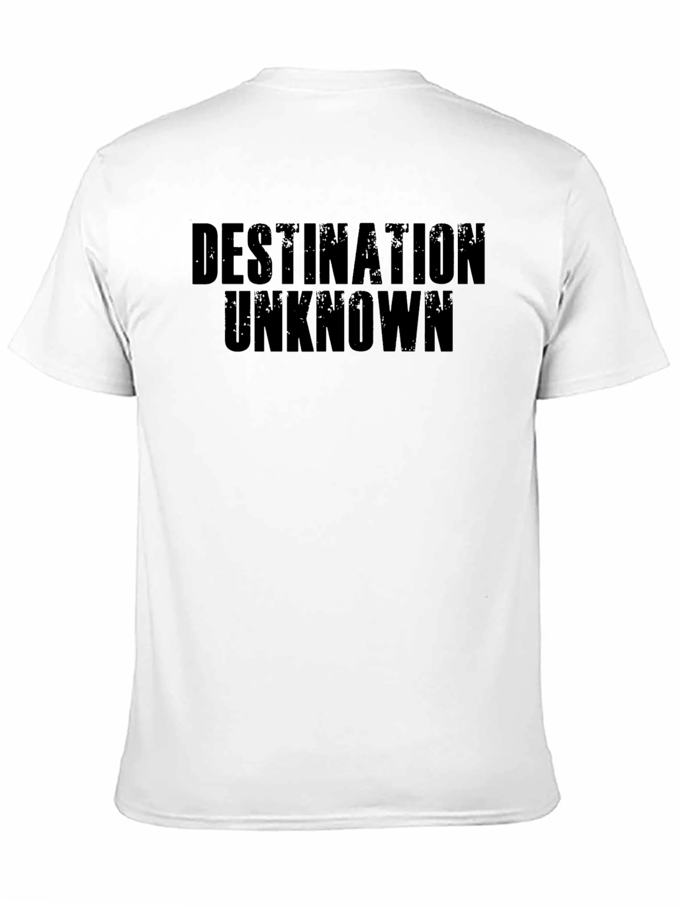 Destination Unknown Black Graphic T-Shirt