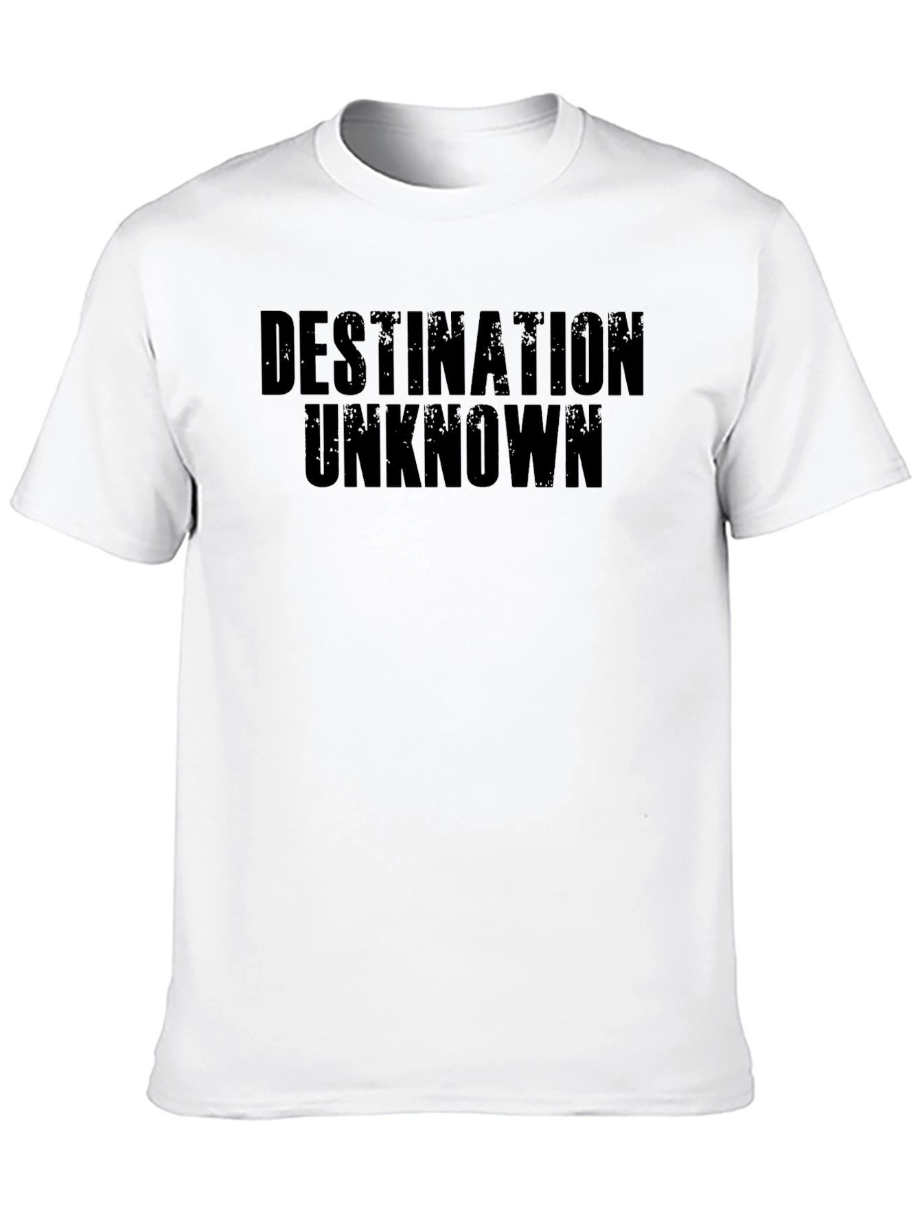 Destination Unknown Black Graphic T-Shirt