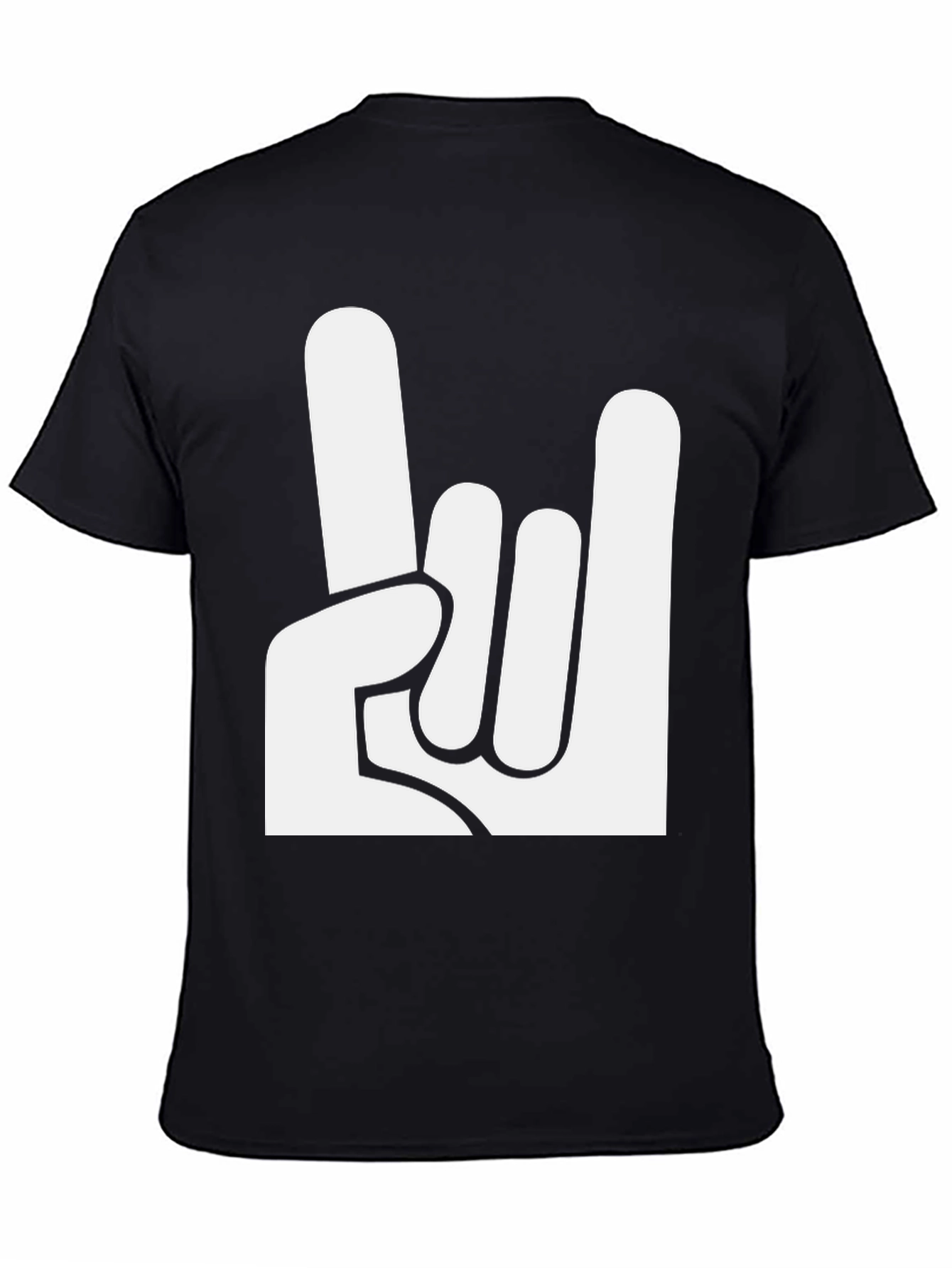 Rock On! Graphic Tee - Black Cotton T-Shirt