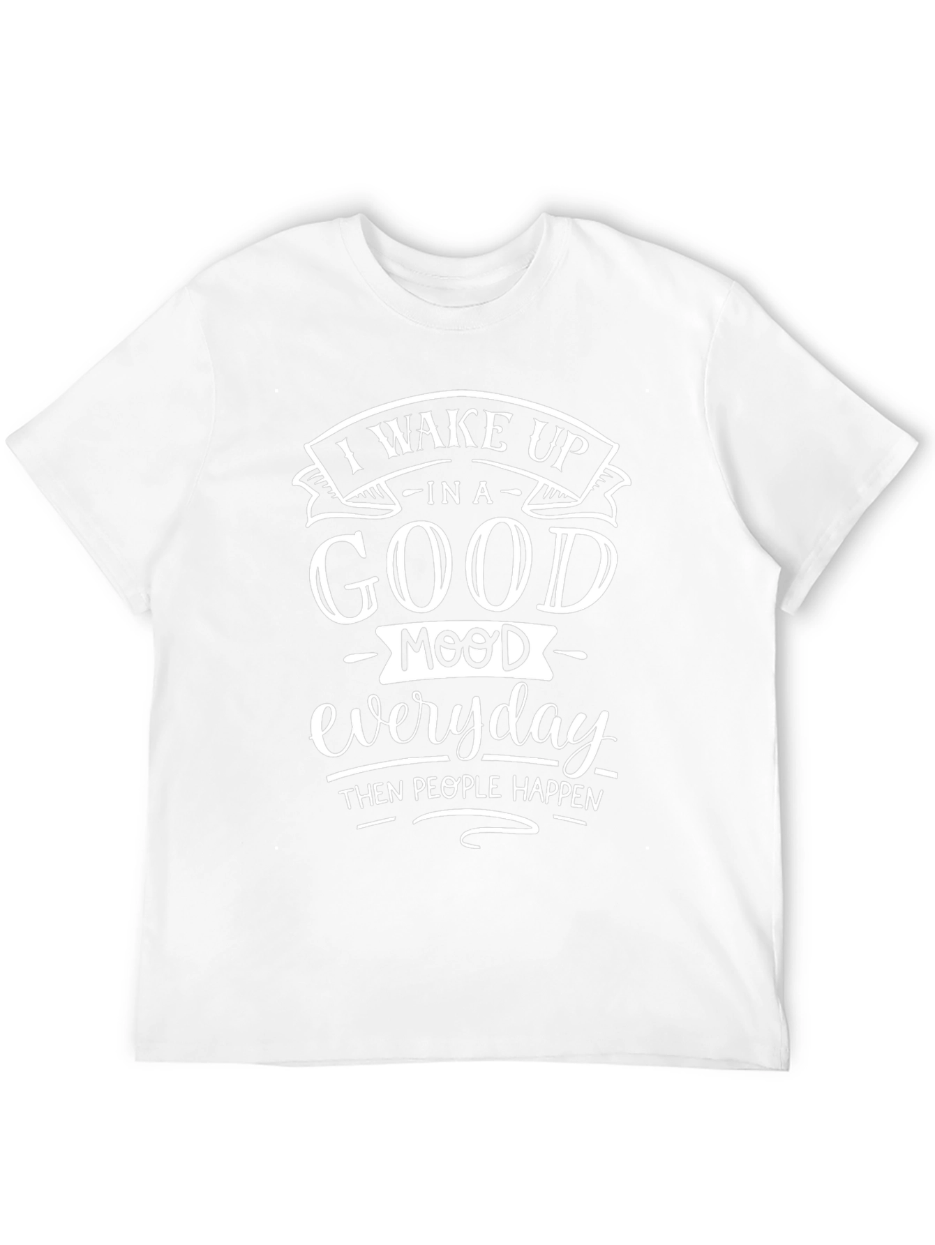 Funny Good Mood Black Graphic Tee