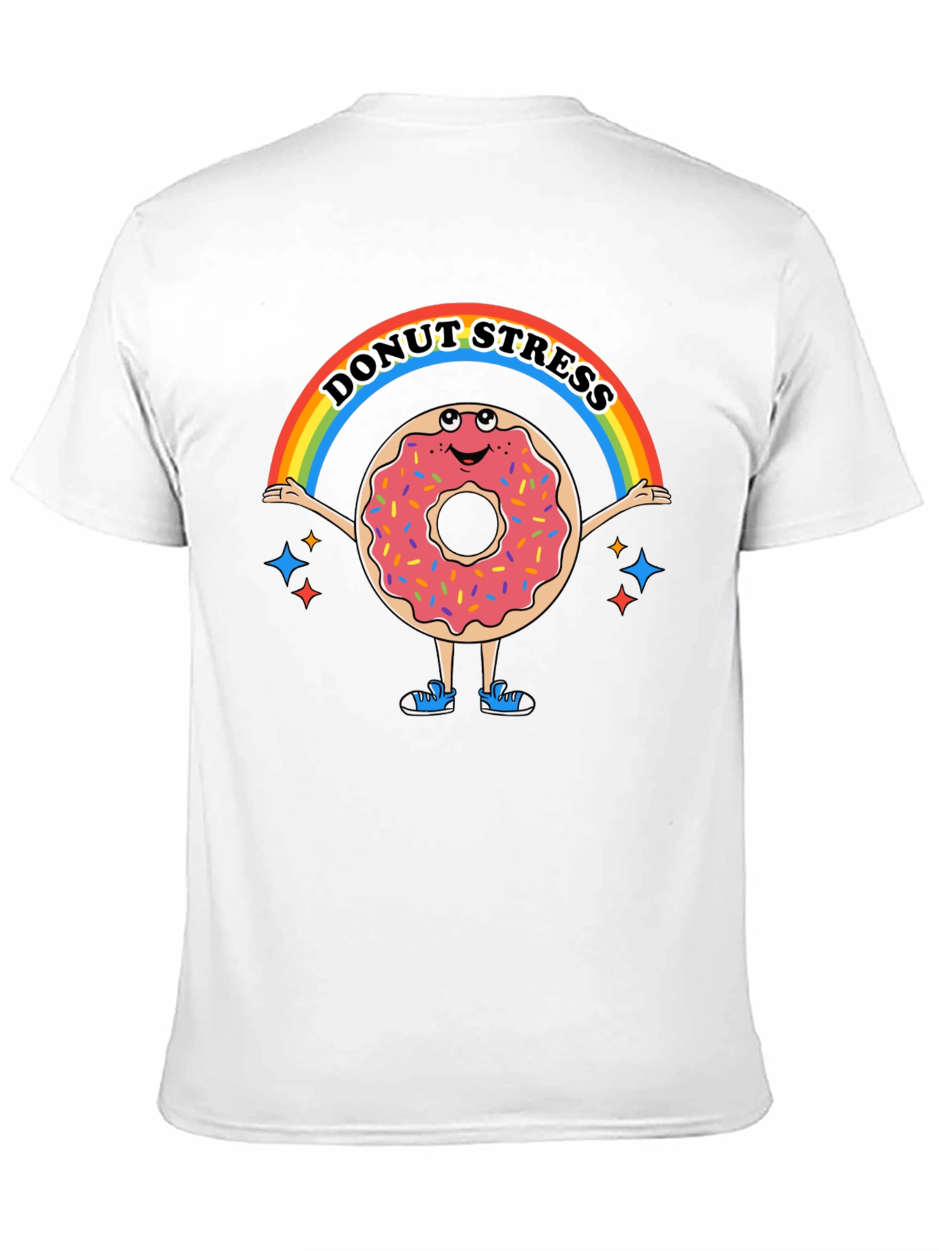 Donut Stress Funny Graphic T-Shirt