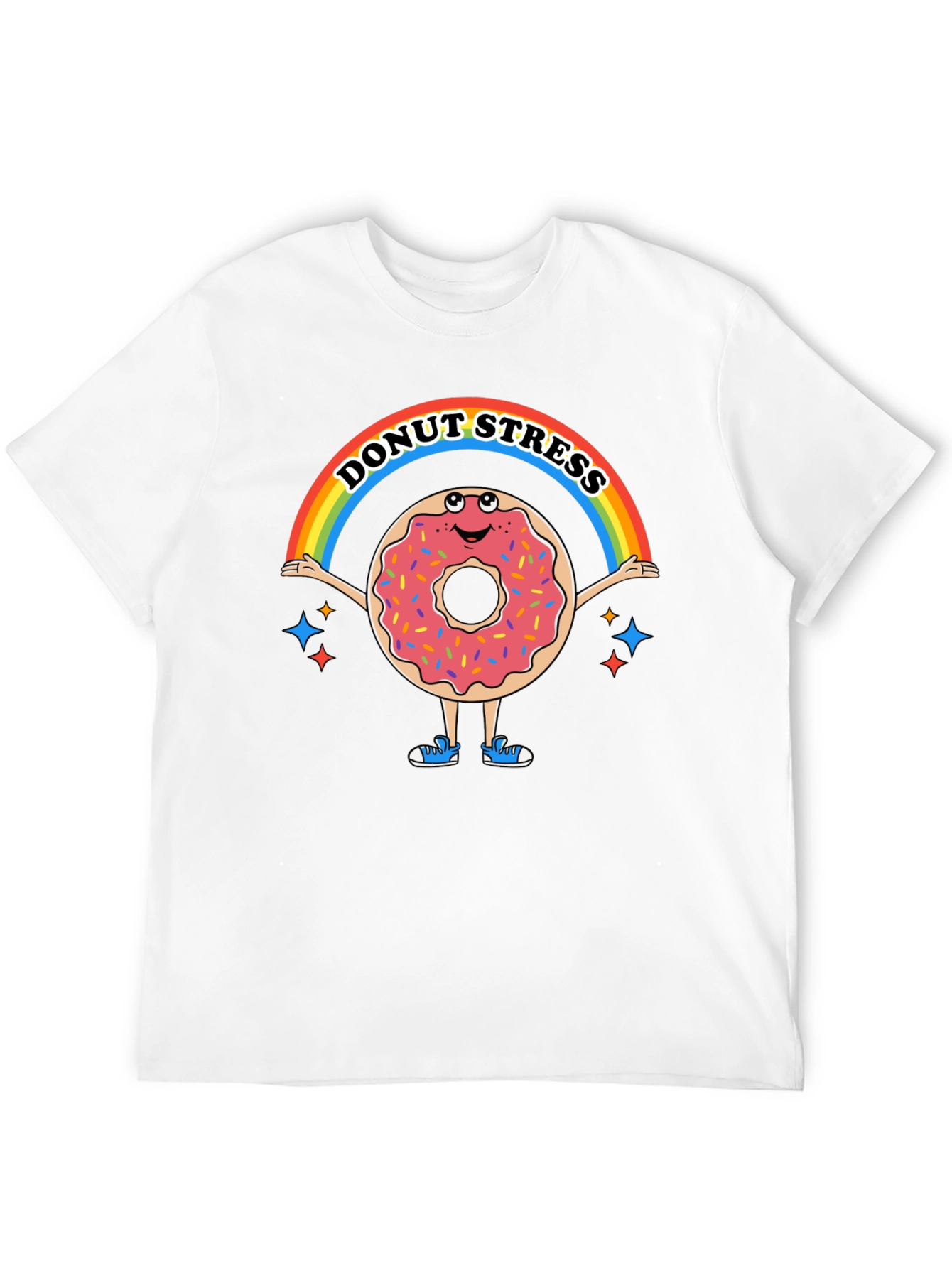 Donut Stress Funny Graphic T-Shirt