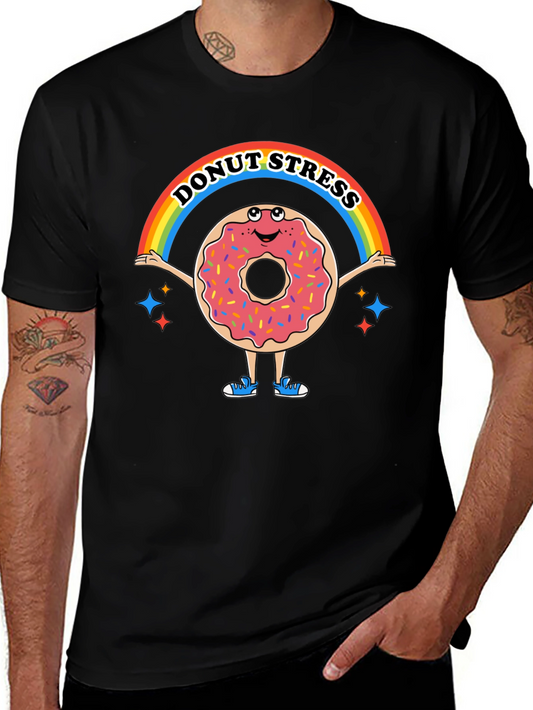 Donut Stress Funny Graphic T-Shirt