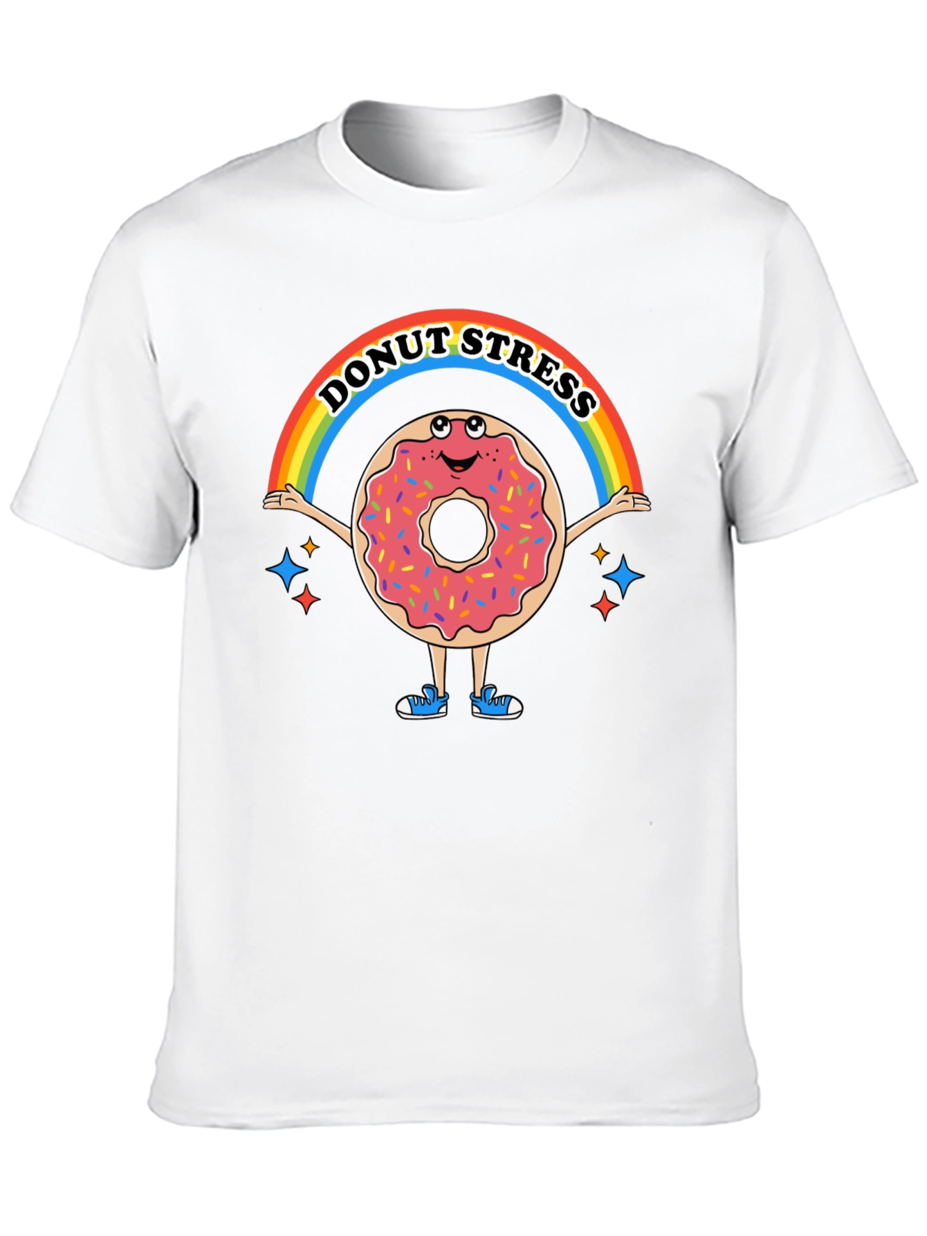 Donut Stress Funny Graphic T-Shirt