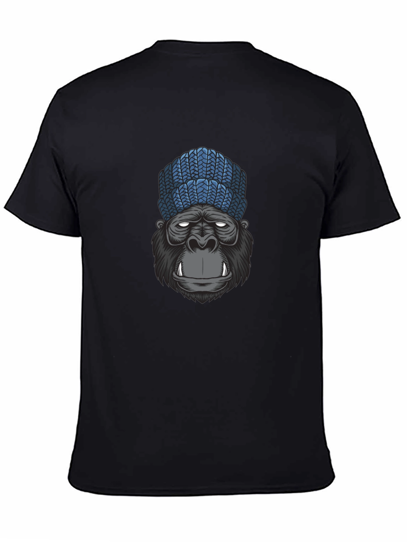 Gorilla Beanie Graphic Tee - Cool & Casual