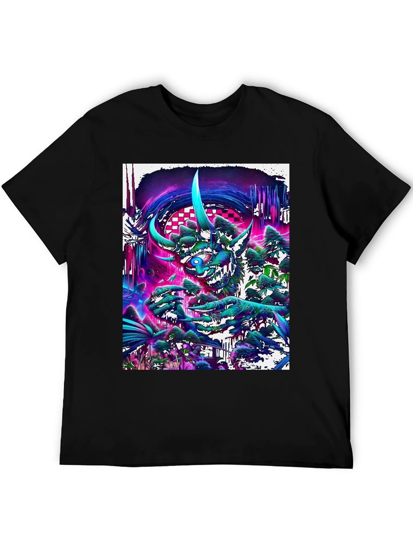 Psychedelic Forest Creature Graphic Tee