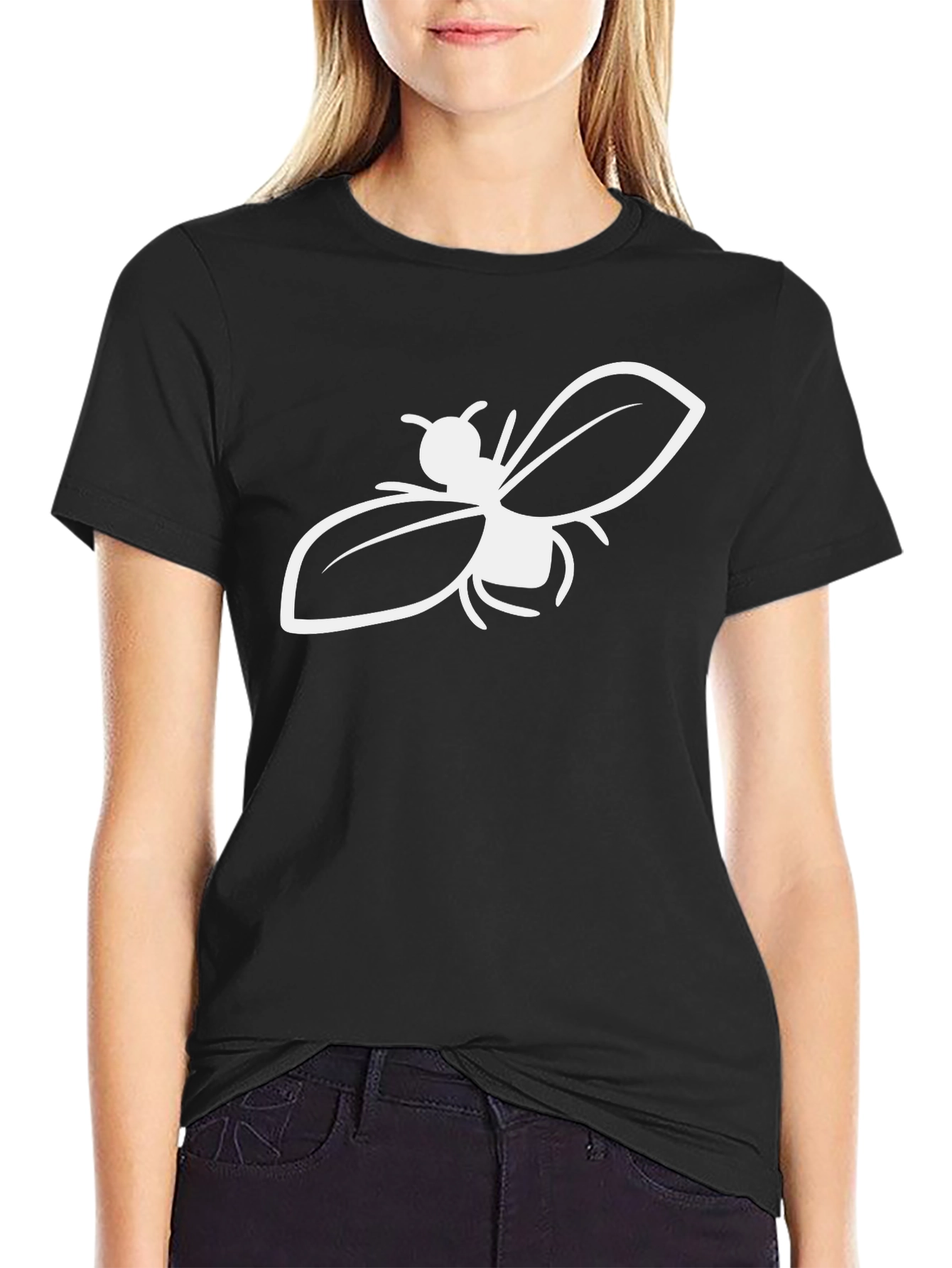 Bee Graphic Black T-Shirt - Stylish Insect Tee