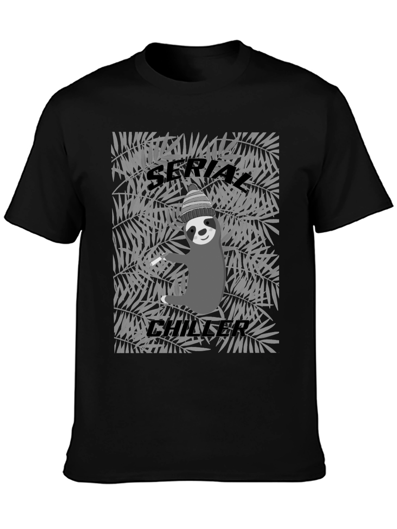 Serial Chiller Sloth Graphic Tee - Cool Relaxed Style
