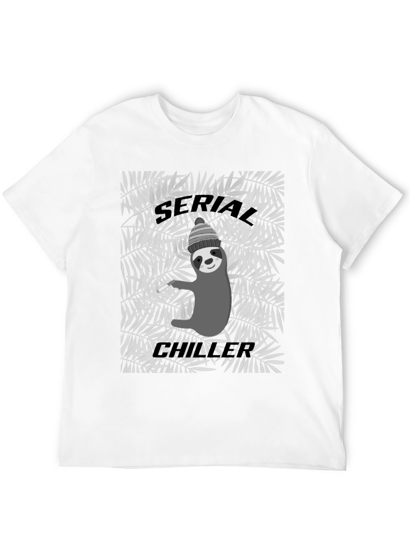 Serial Chiller Sloth Graphic Tee - Cool Relaxed Style