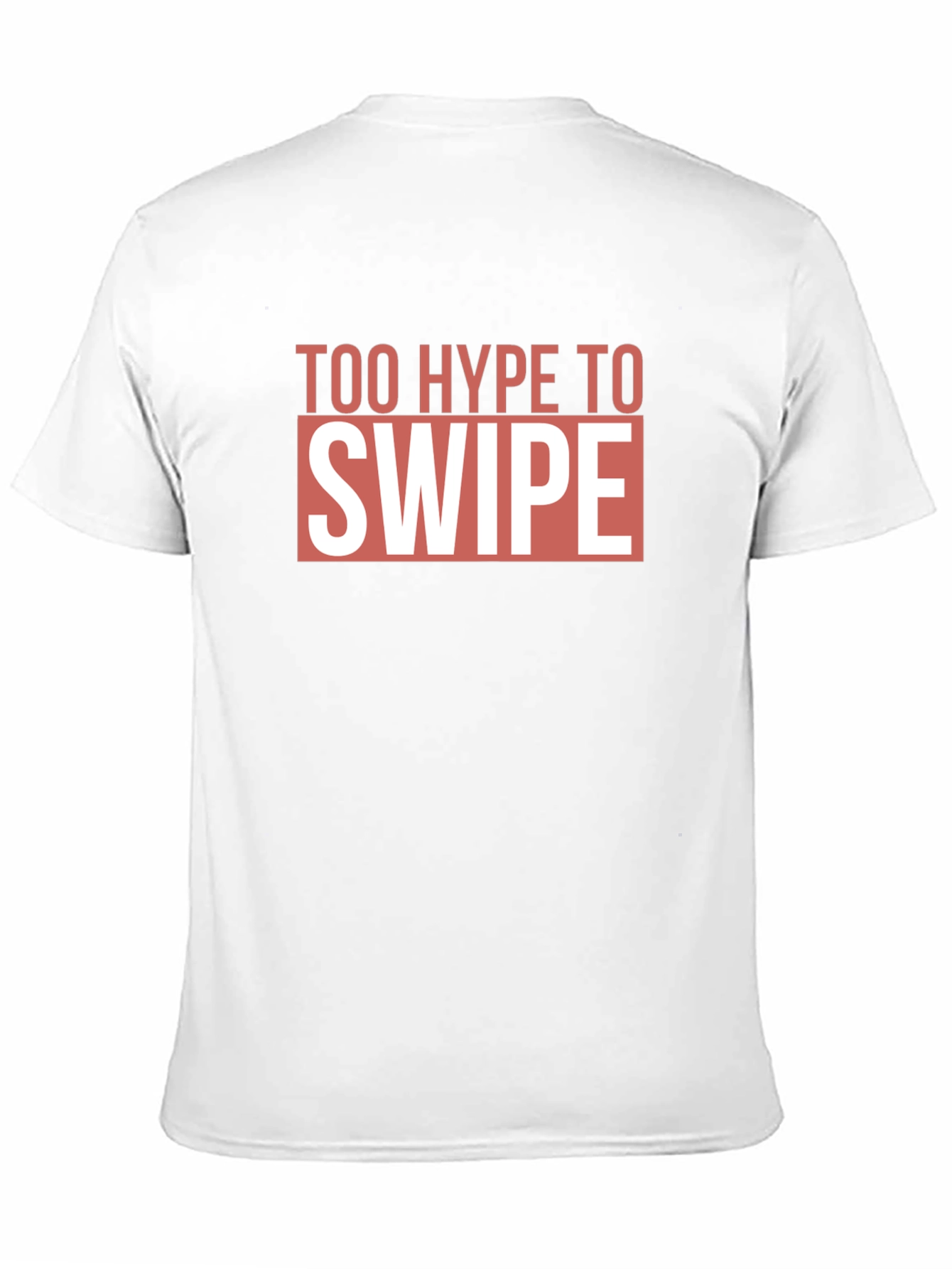Too Hype To Swipe Graphic Tee - Black