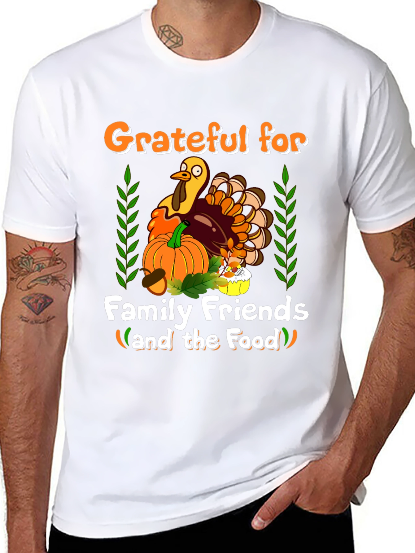 Grateful Thanksgiving Turkey T-Shirt
