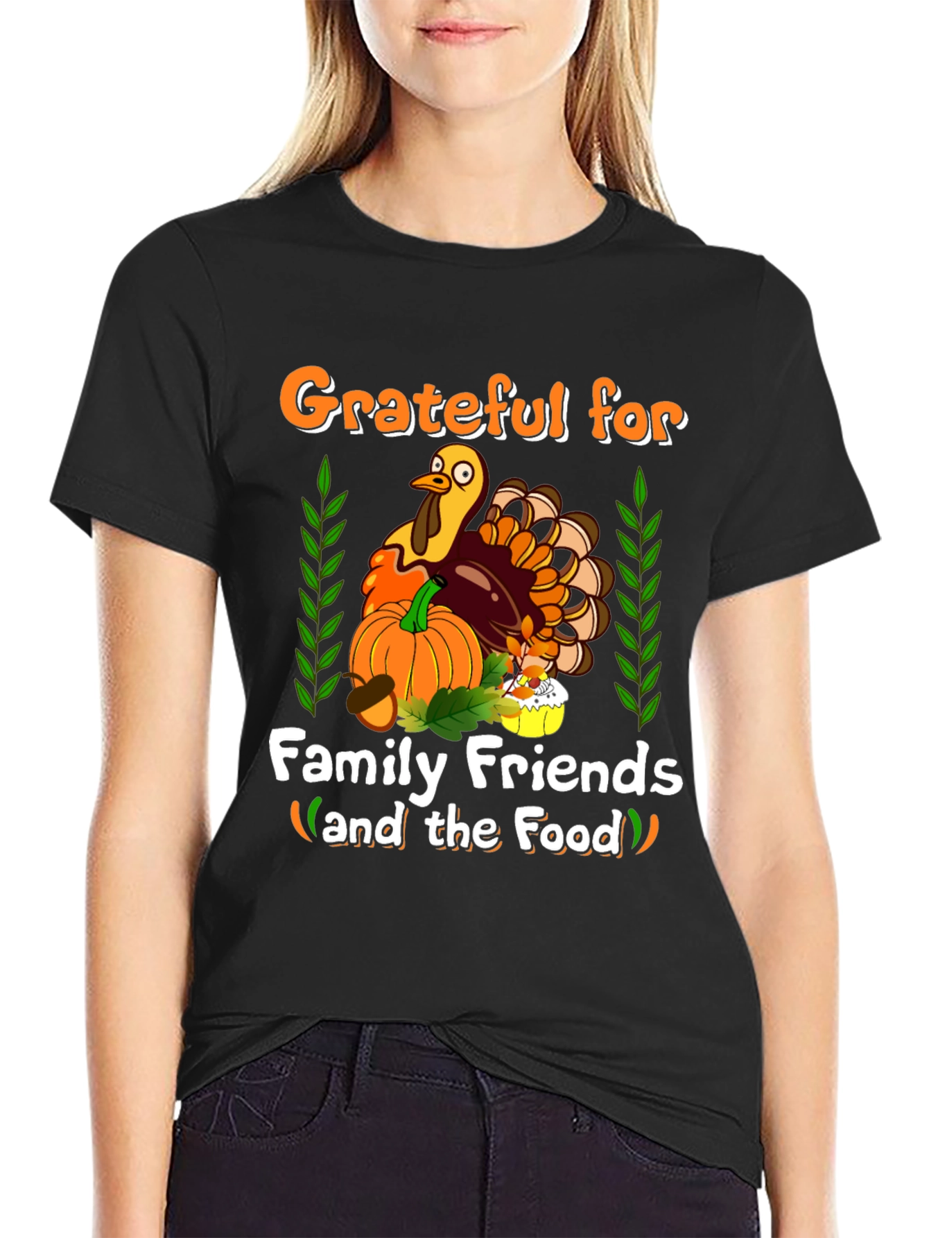 Grateful Thanksgiving Turkey T-Shirt
