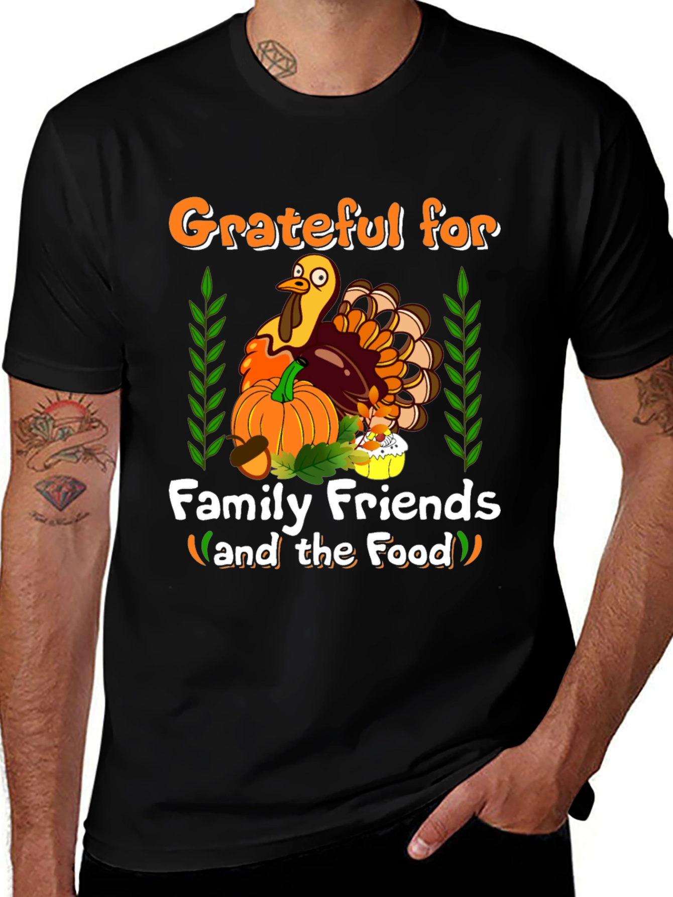 Grateful Thanksgiving Turkey T-Shirt