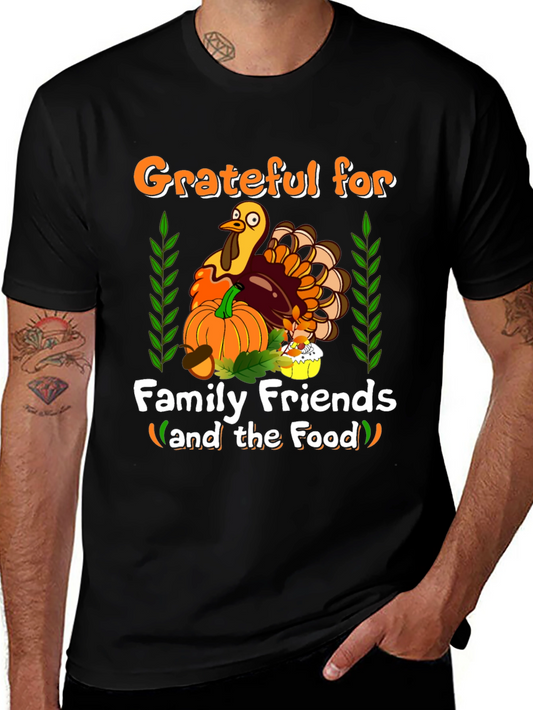 Grateful Thanksgiving Turkey T-Shirt