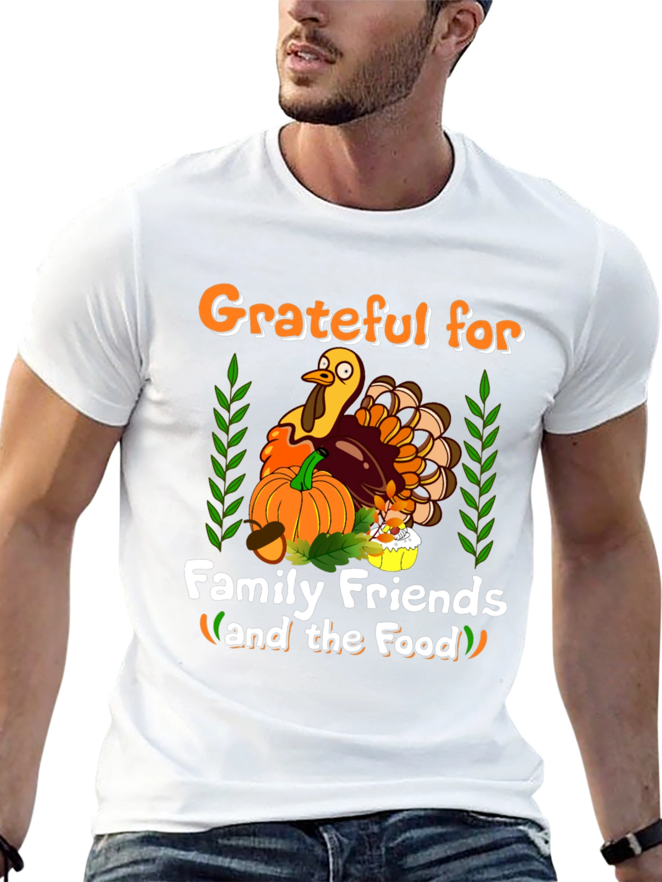 Grateful Thanksgiving Turkey T-Shirt