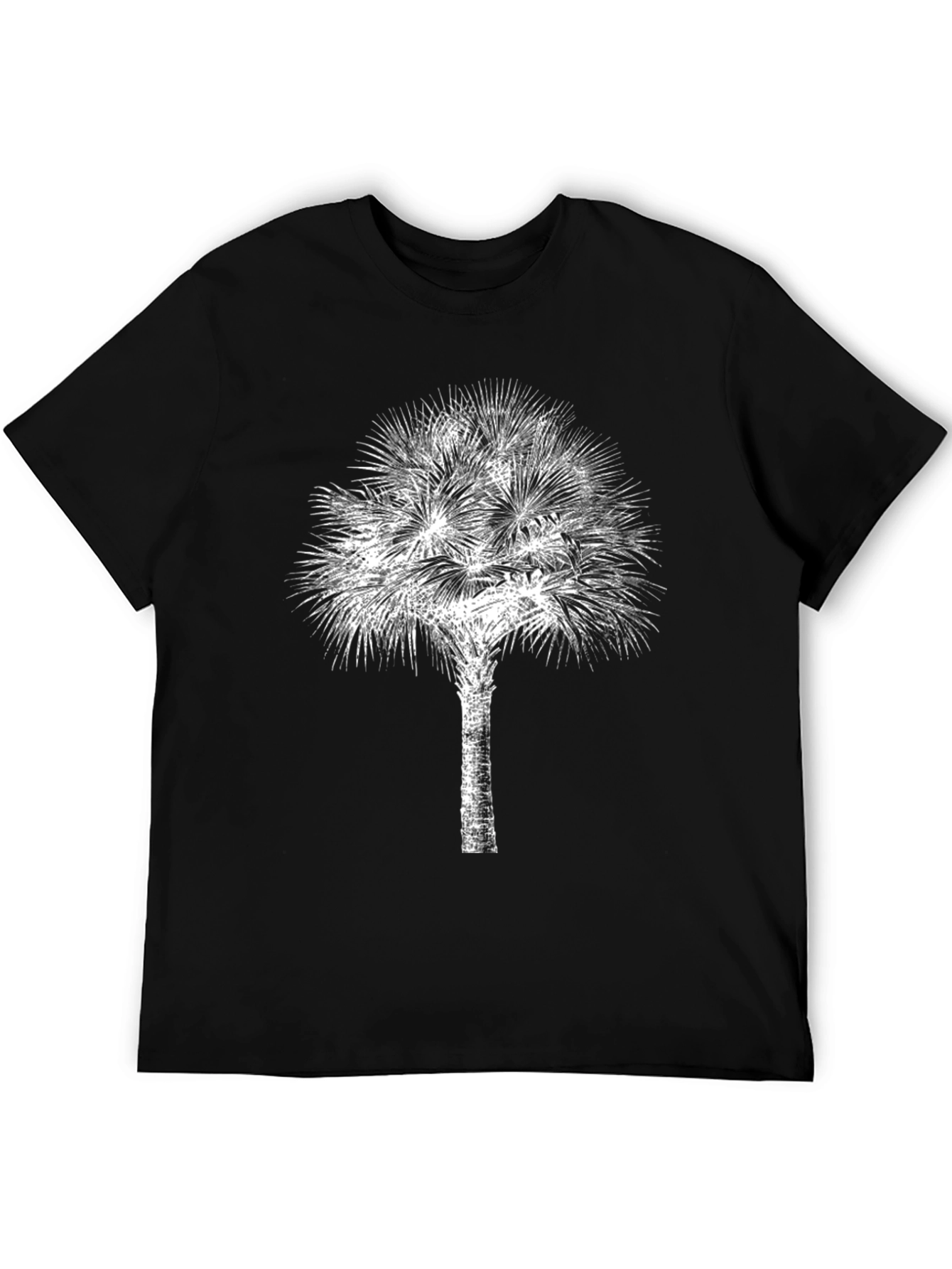 Palm Tree Graphic Black T-Shirt