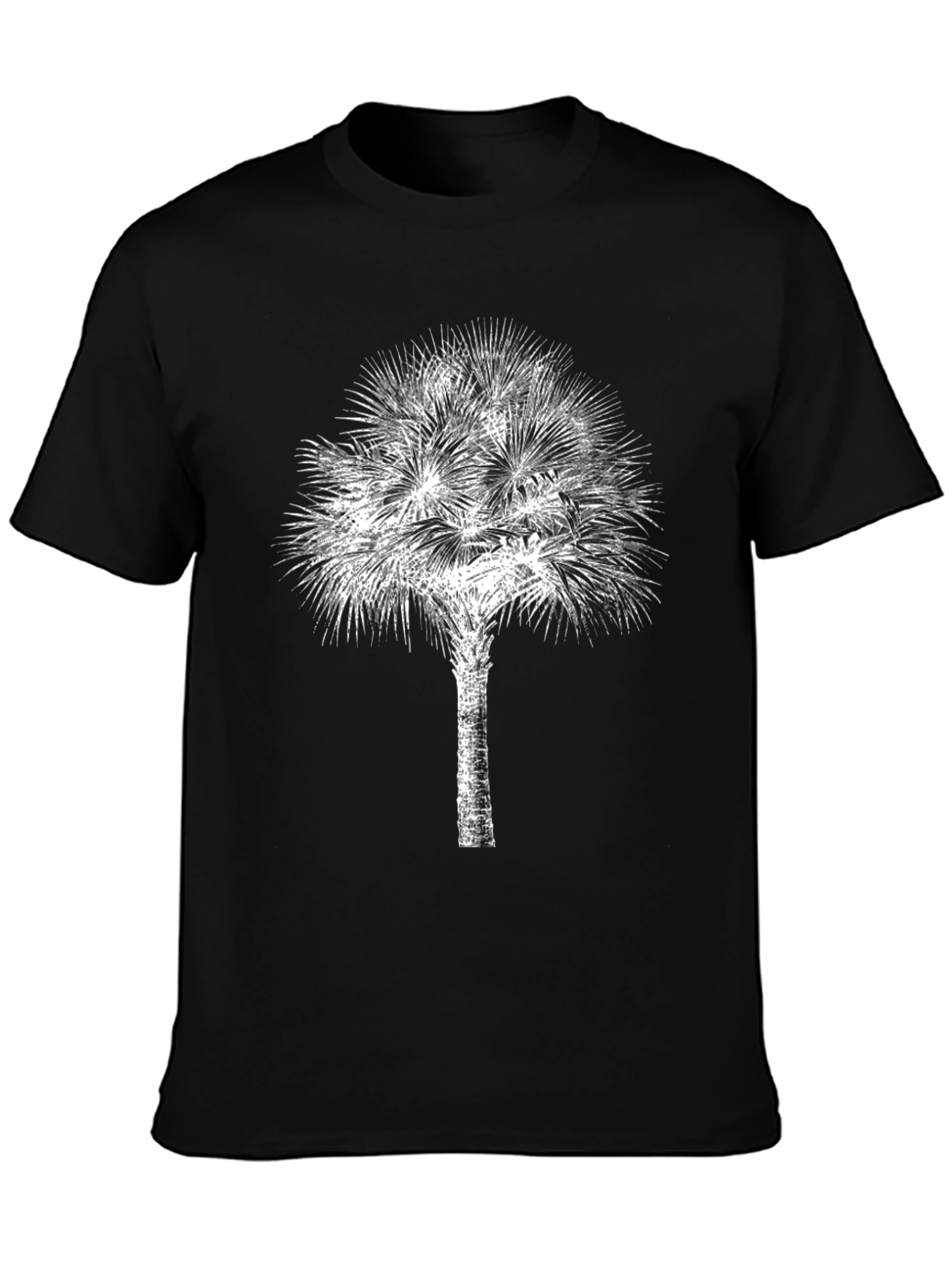 Palm Tree Graphic Black T-Shirt