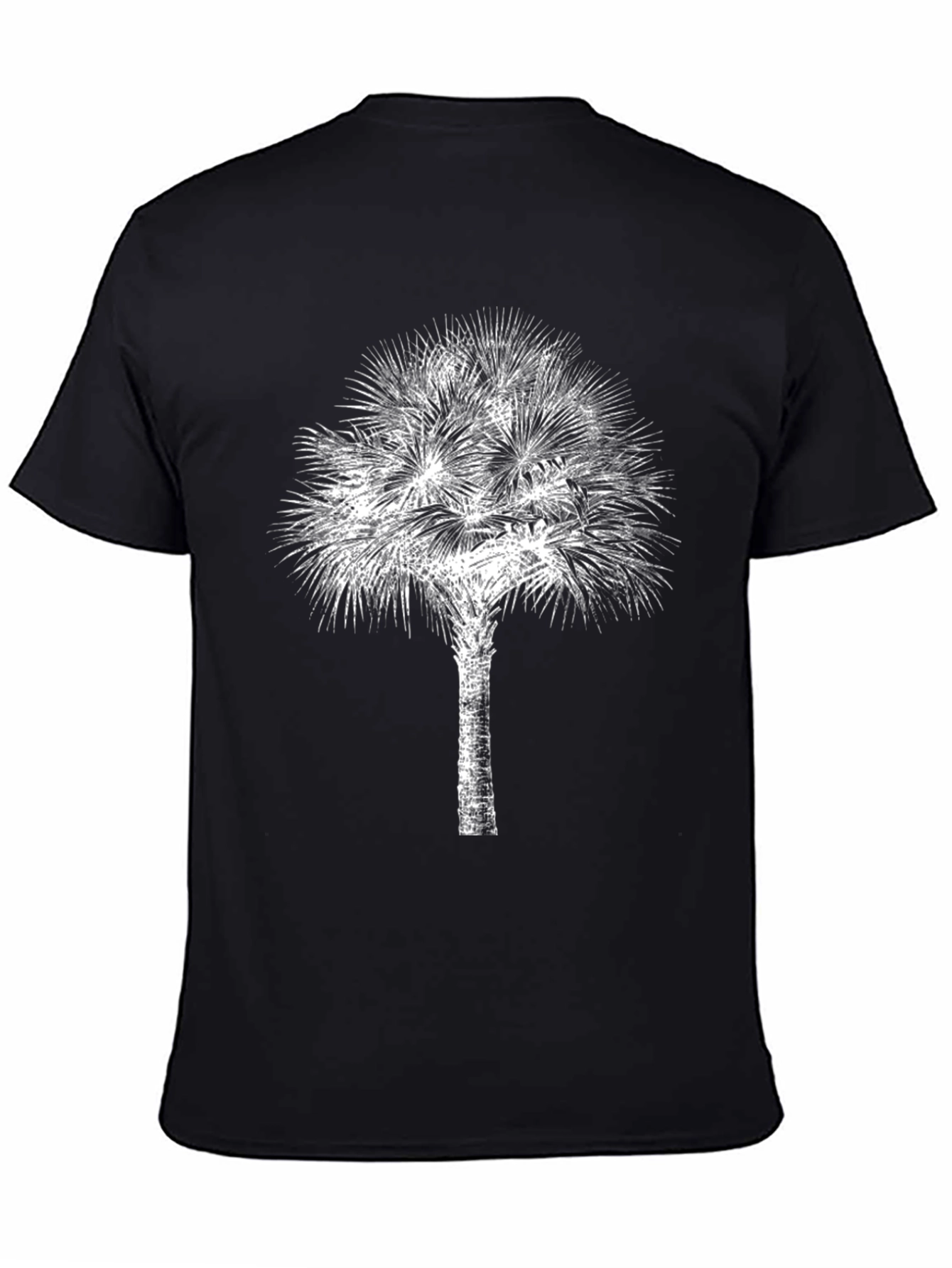 Palm Tree Graphic Black T-Shirt