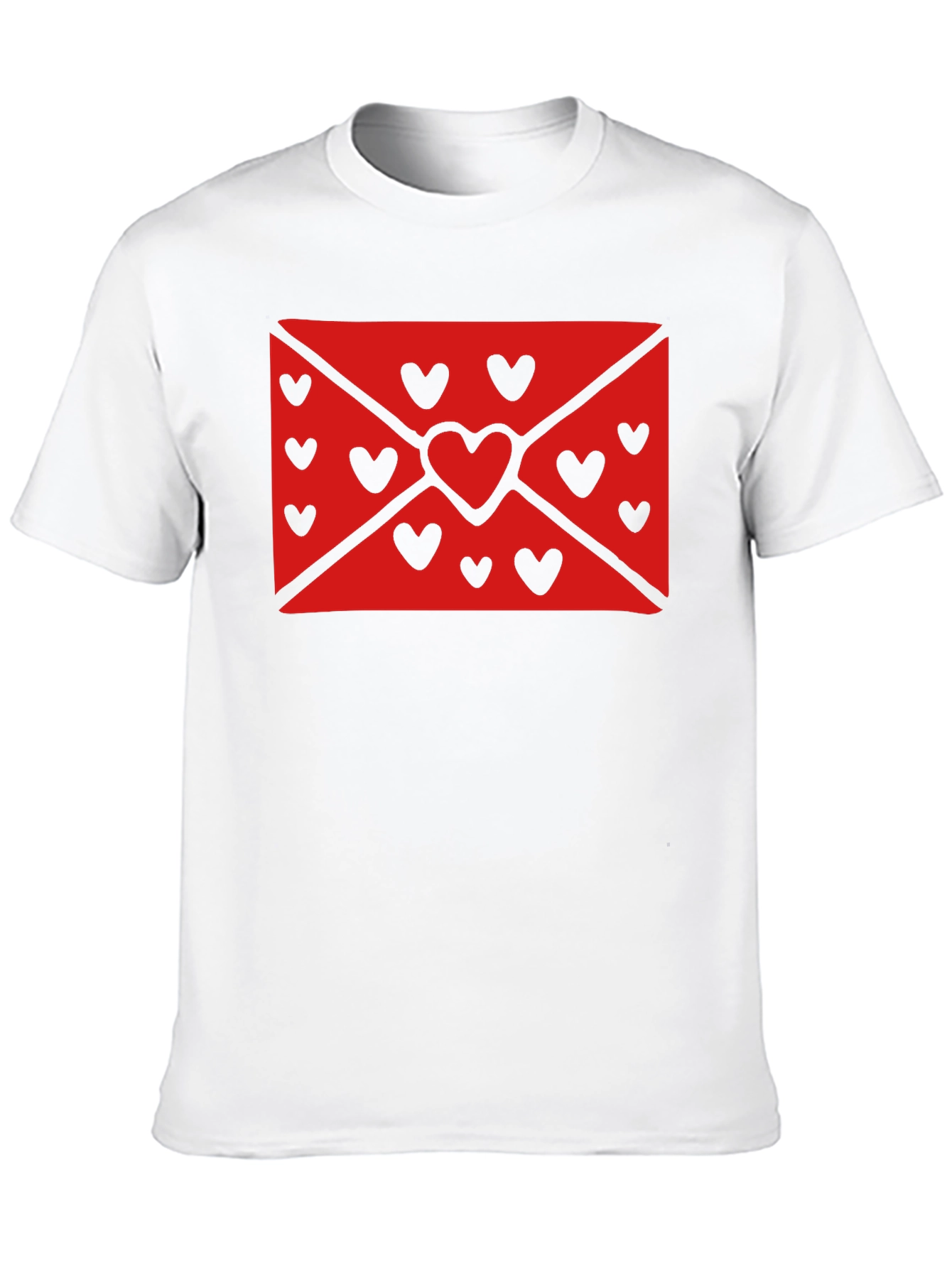 Love Letter Heart Graphic Black T-Shirt