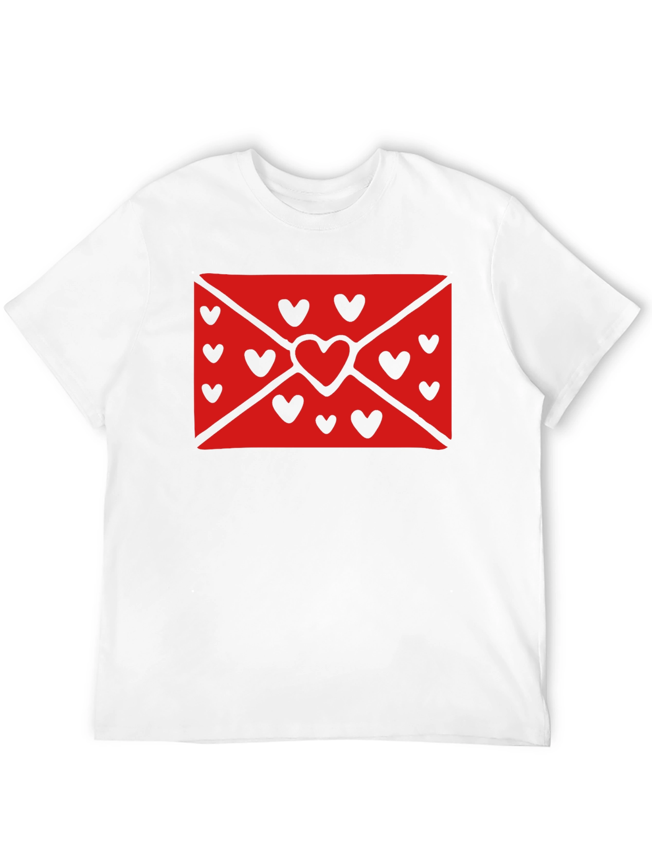 Love Letter Heart Graphic Black T-Shirt