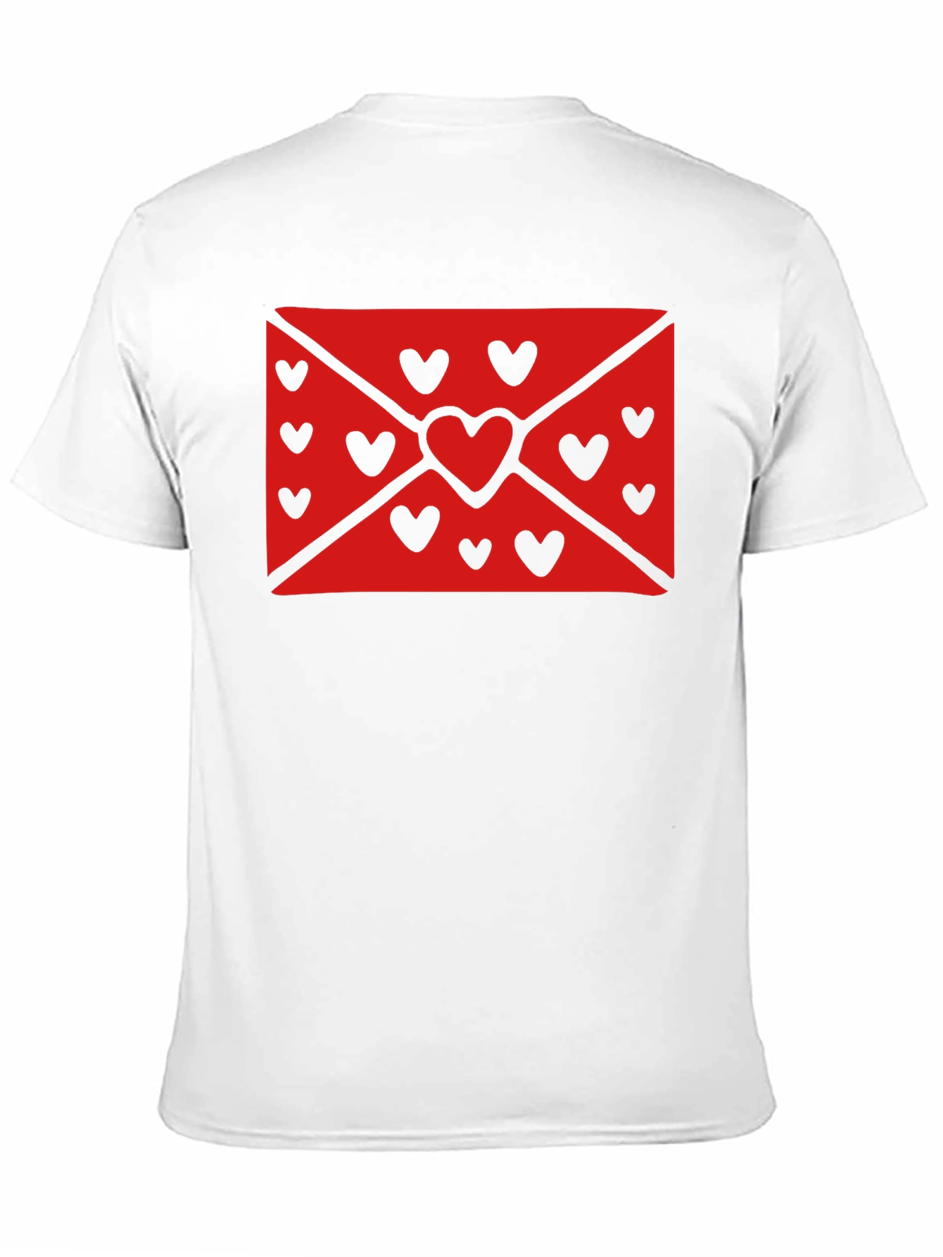 Love Letter Heart Graphic Black T-Shirt