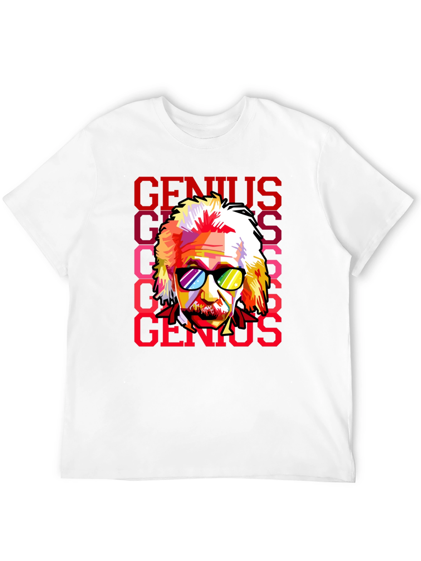 Genius Einstein Pop Art Graphic Tee - Black